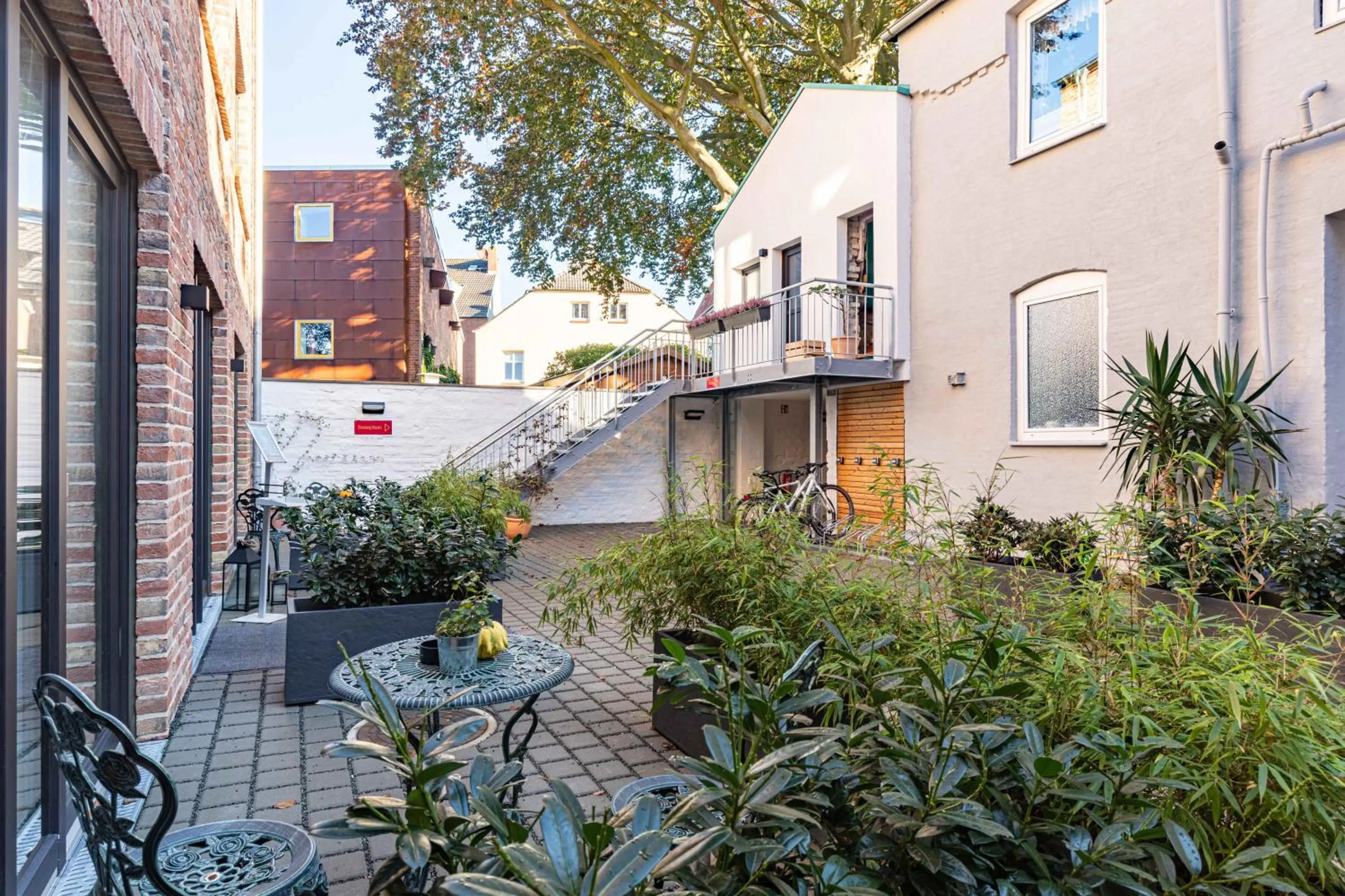 Patio in LÜTTES LOFT Boutique Hotel