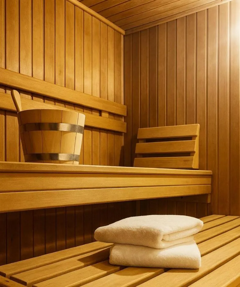 Sauna in Plaza Hotel & Living Frankfurt