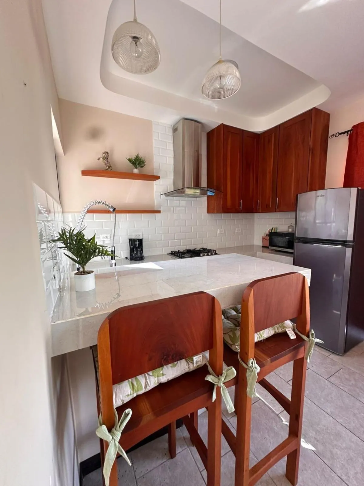 Kitchen or kitchenette in Hotel Amira