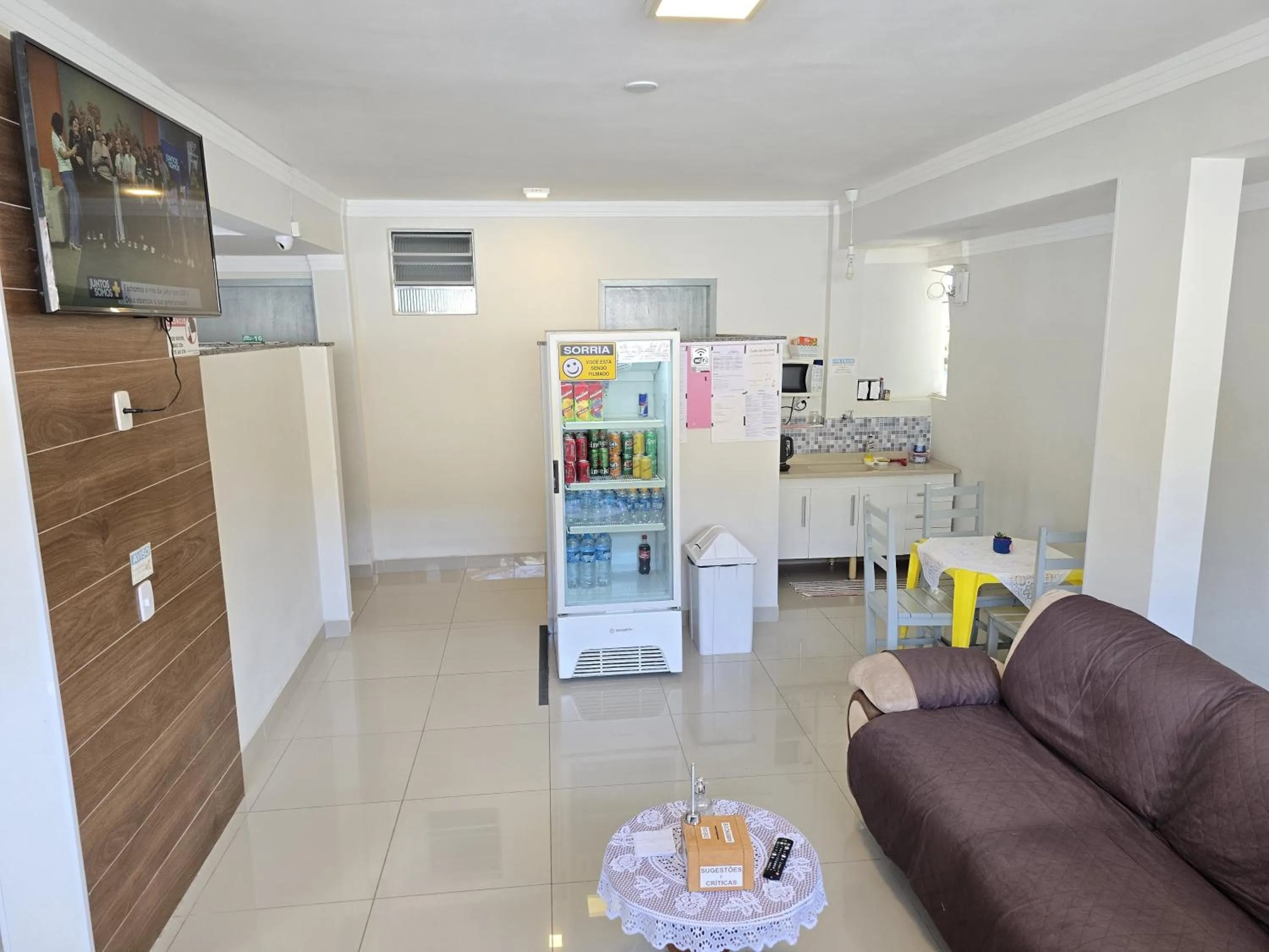 Kitchen or kitchenette in Pousada Boa Vista