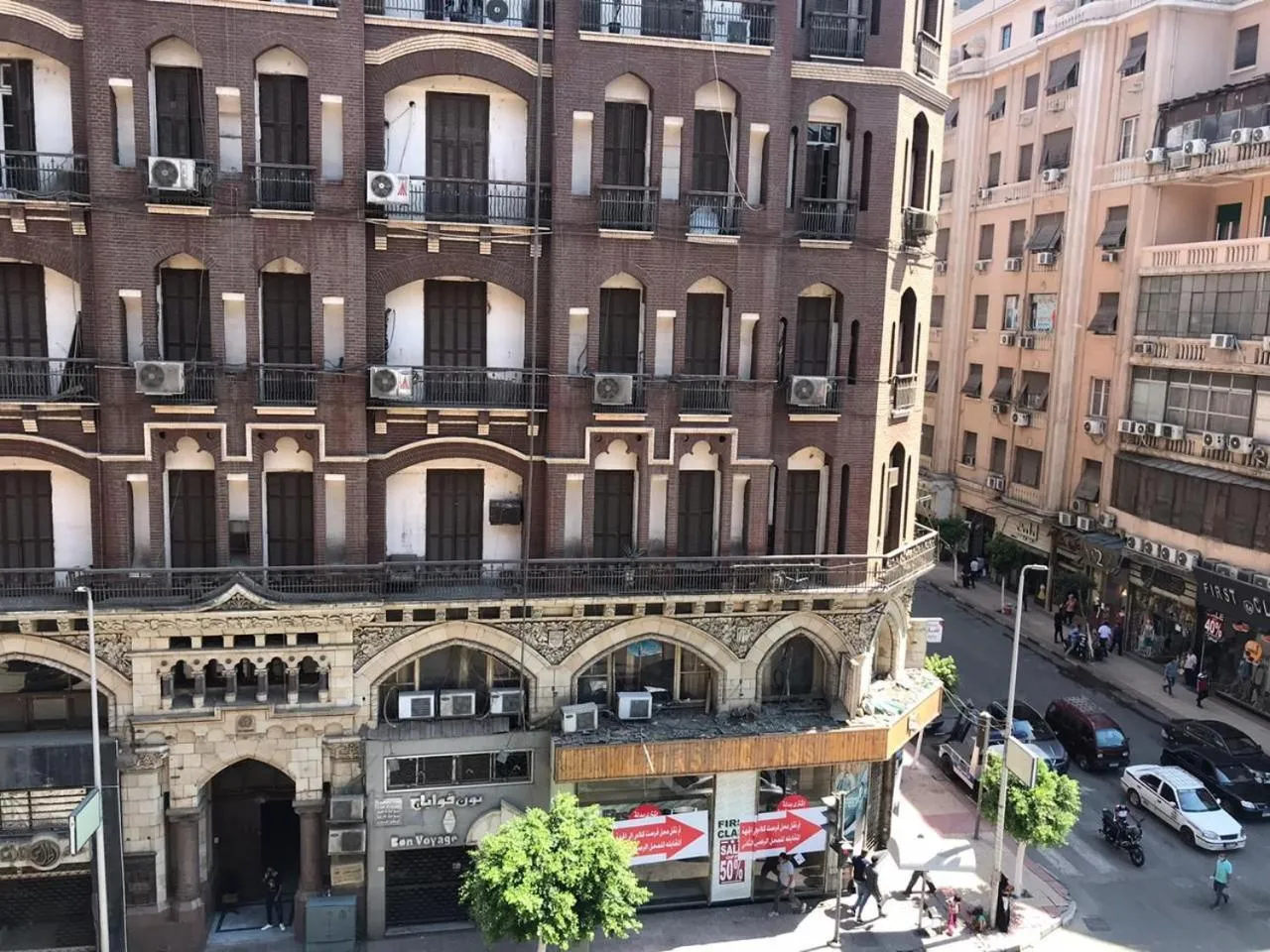 City view in columbia sky city hotel