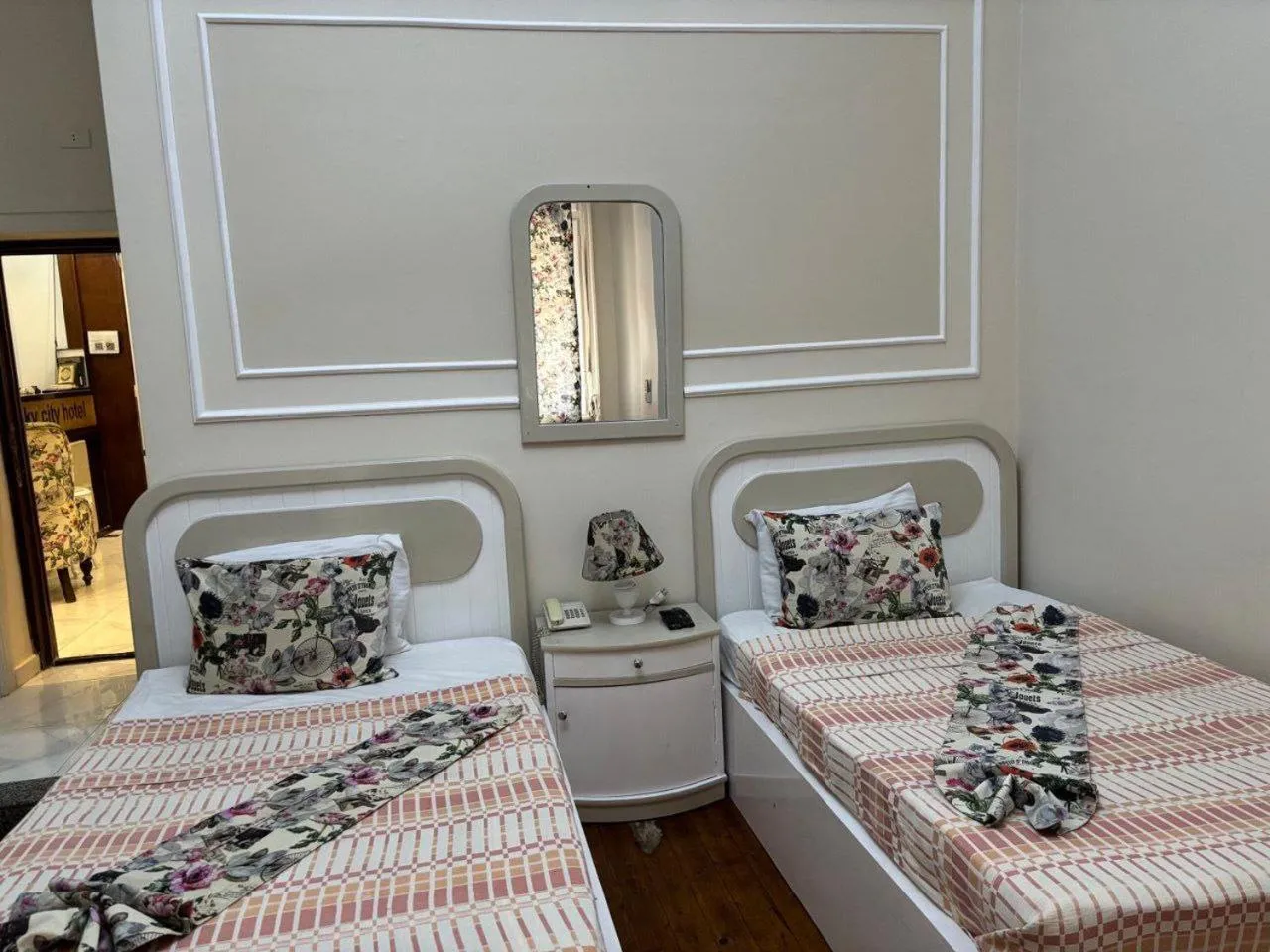 Bed in columbia sky city hotel