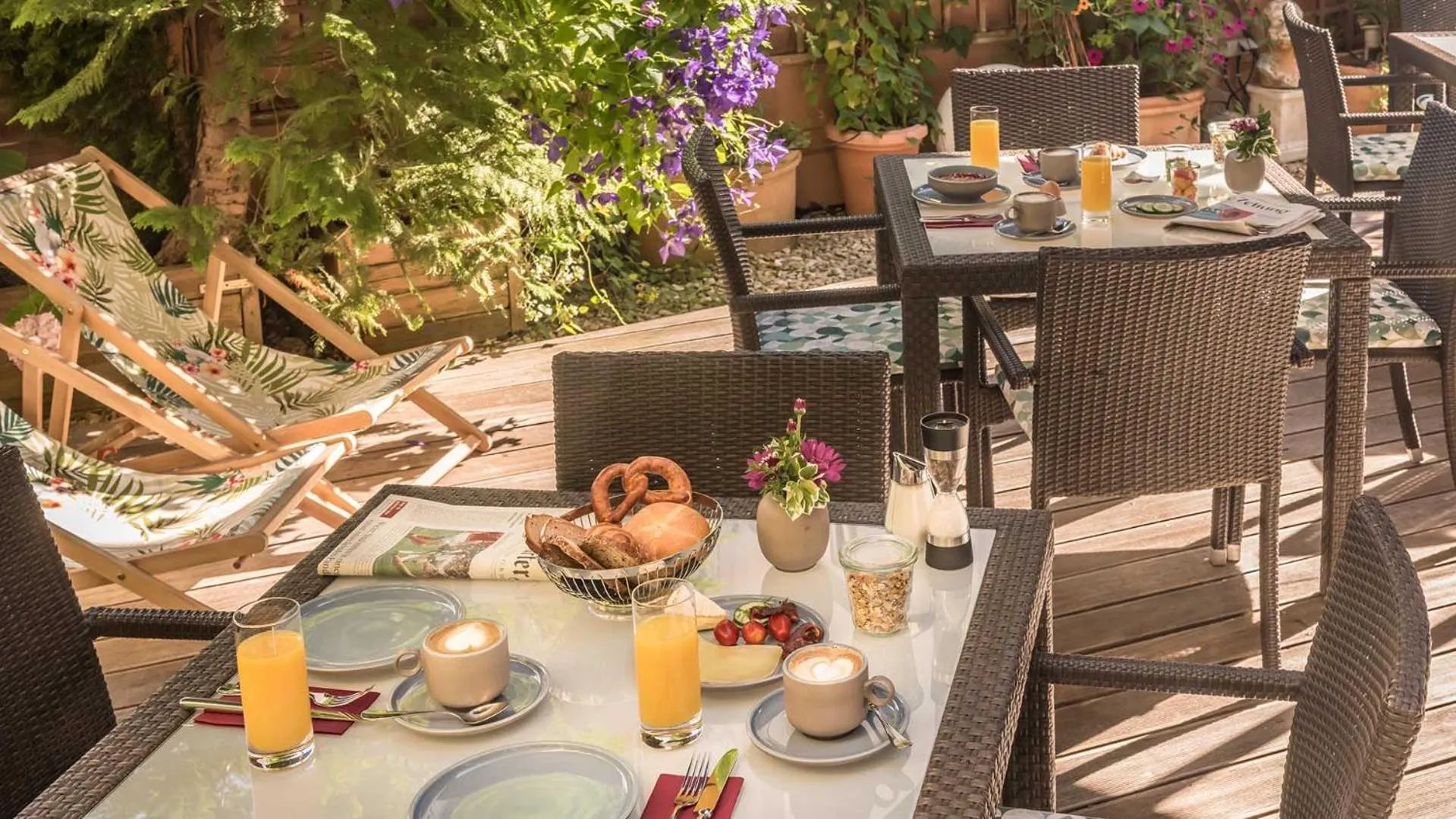 Patio in Bavaria Boutique Hotel