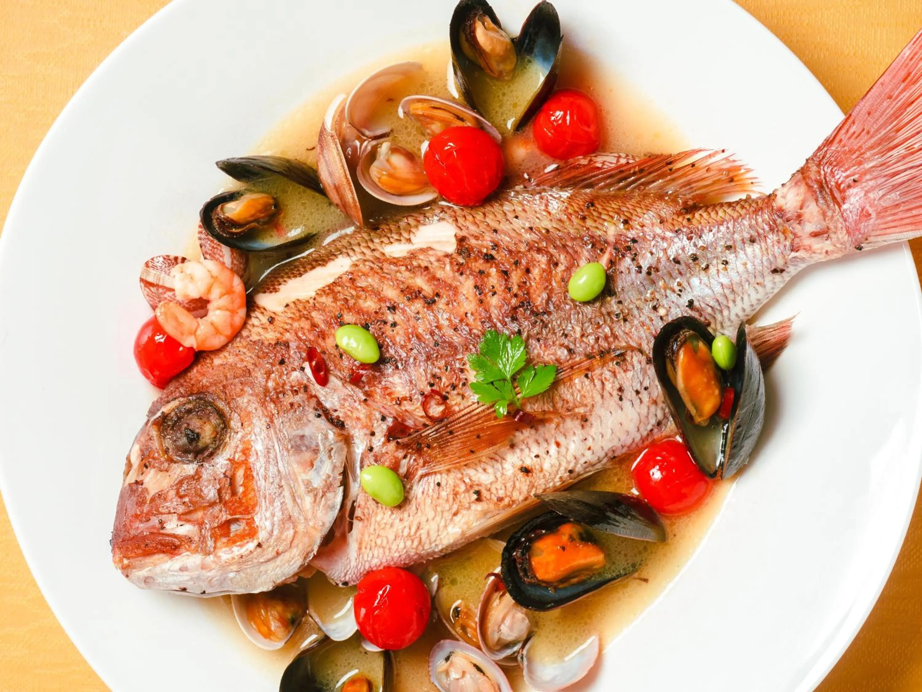 Food close-up in HOTEL AreaOne KoshikiIsland