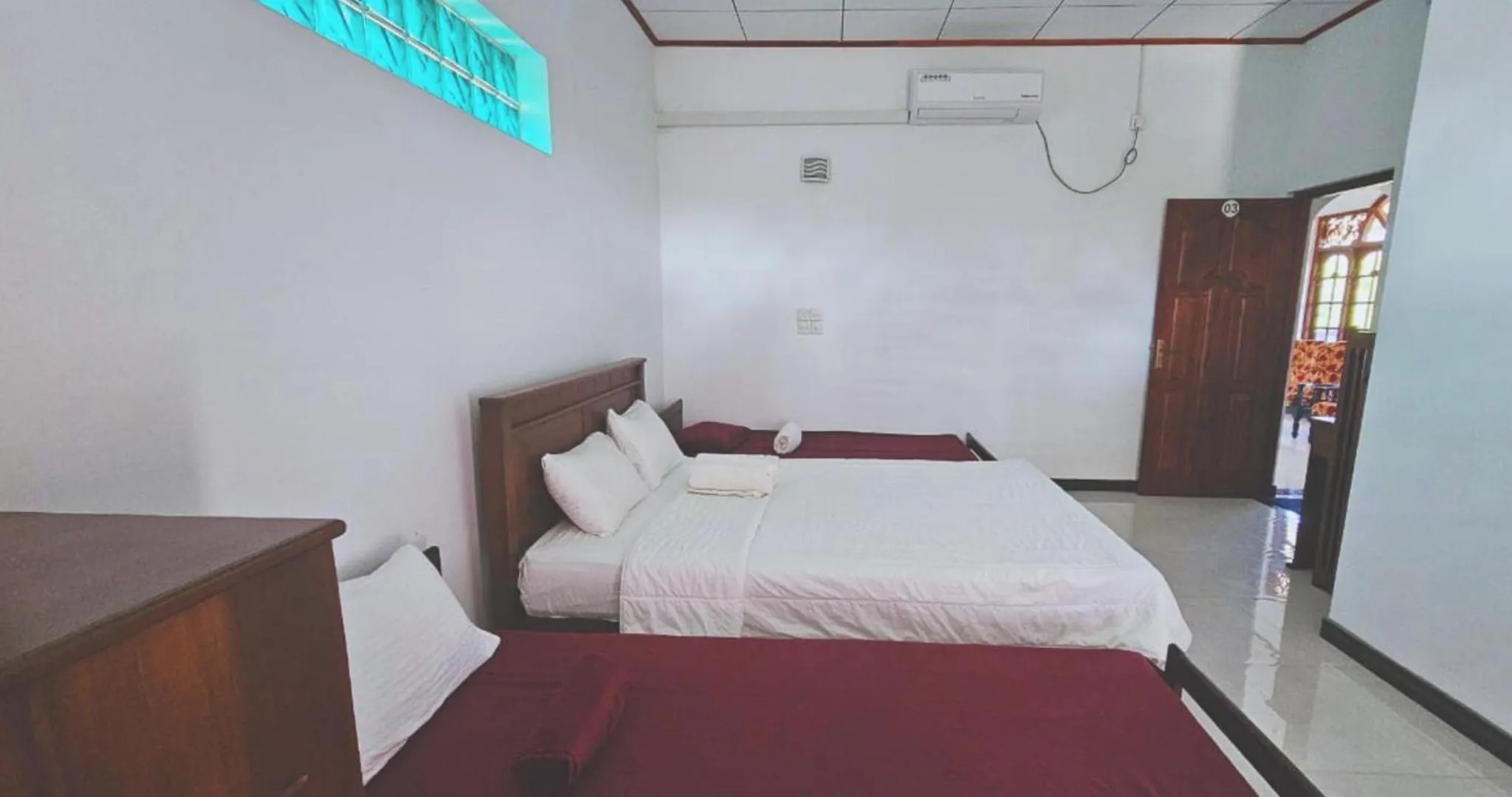 Bedroom, Bed in Grand Villa Kalametiya