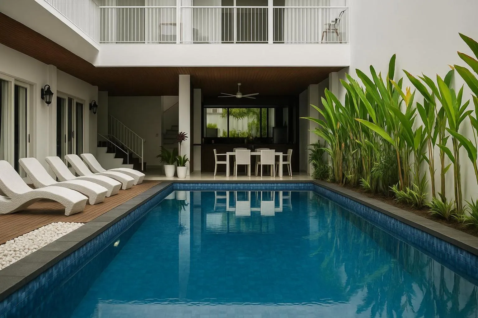 Patio in Lumiere Hotel Gili Trawangan