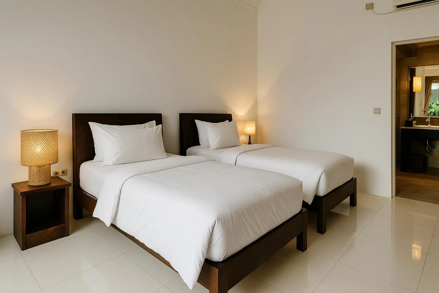 Bed in Lumiere Hotel Gili Trawangan