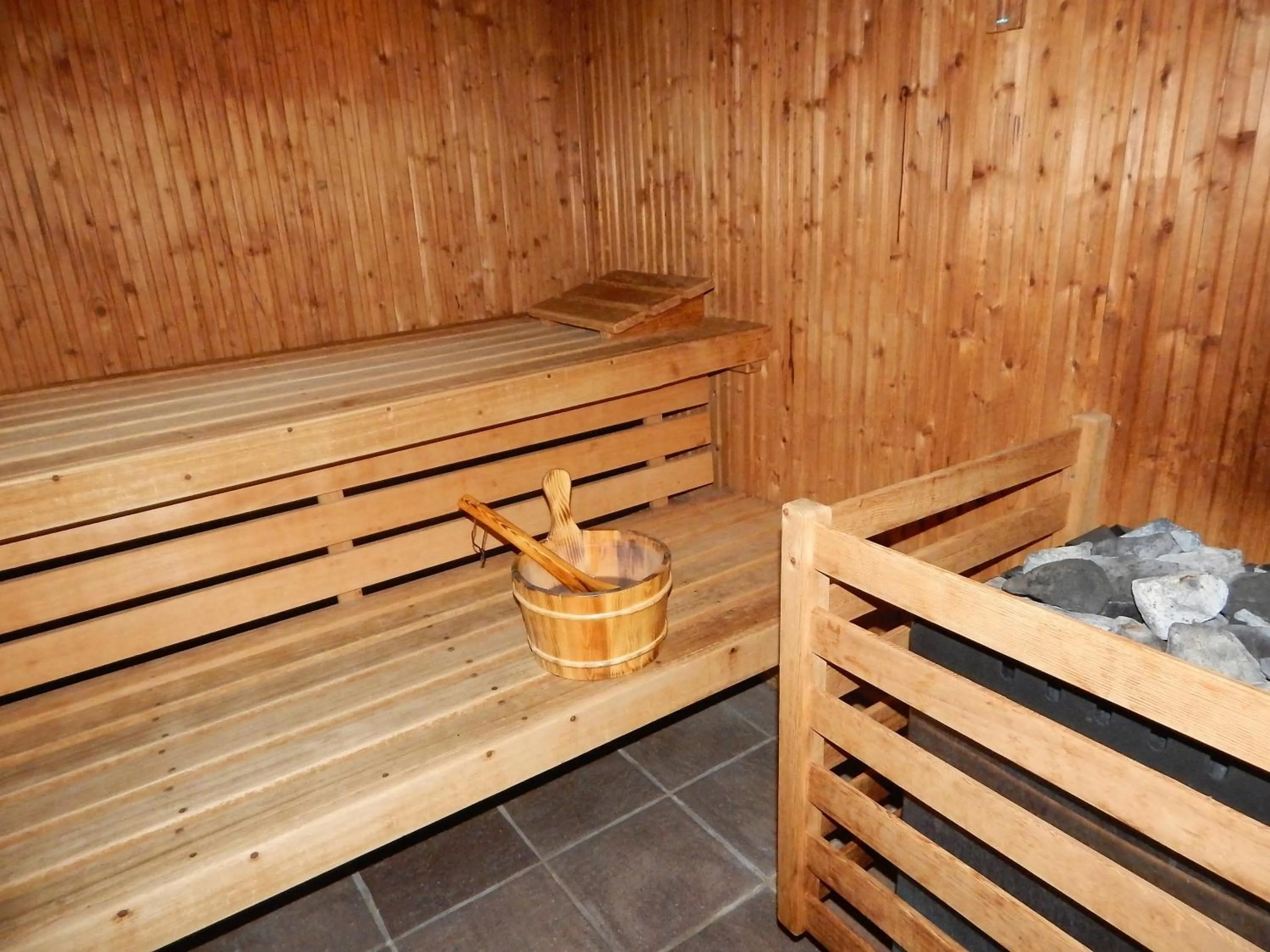 Sauna in Land-gut-Hotel Zum alten Forsthaus - Aufladestation für Elektroautos