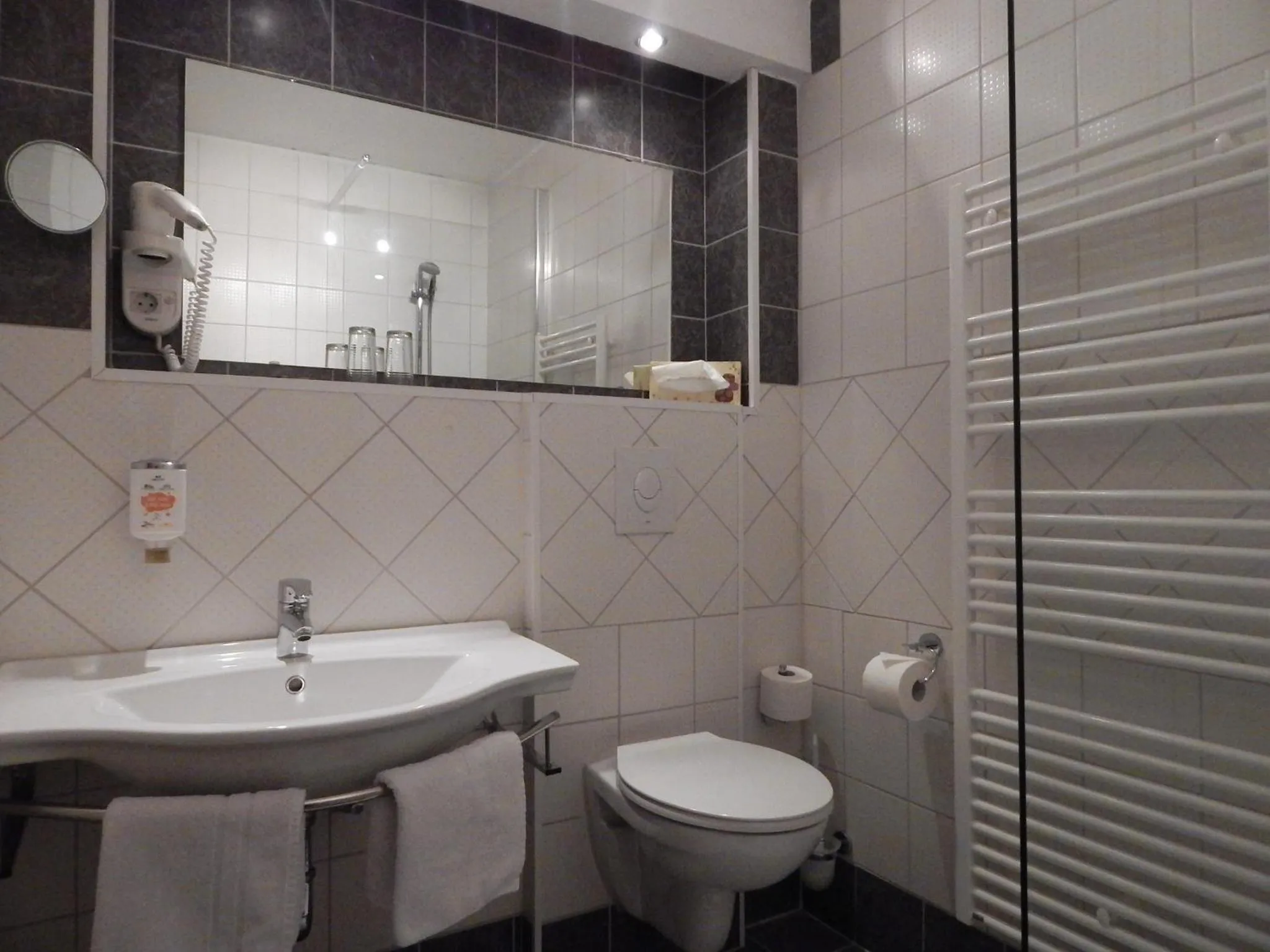 Bathroom in Land-gut-Hotel Zum alten Forsthaus - Aufladestation für Elektroautos