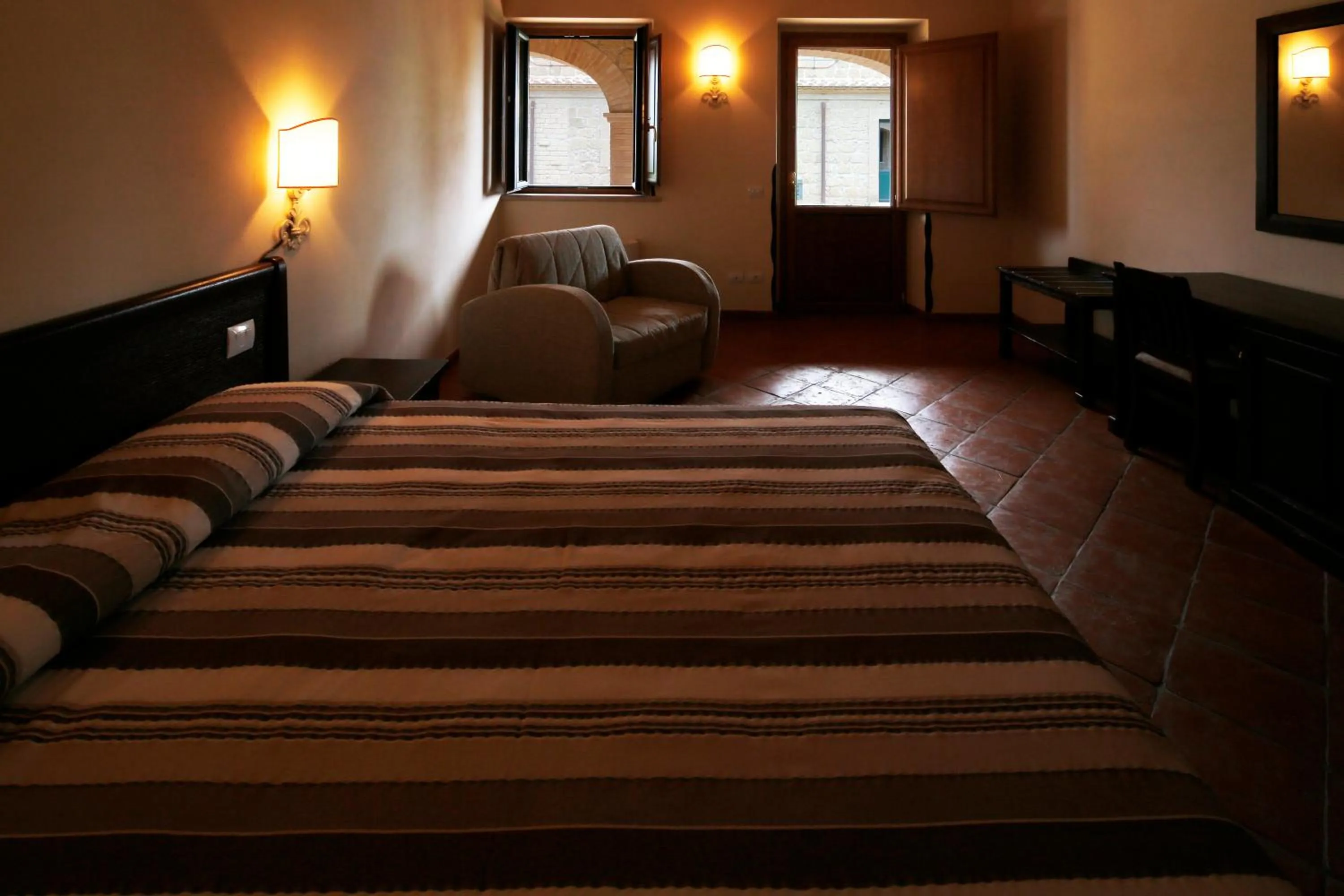 Bedroom, Bed in Agriturismo Poggio Al Tufo