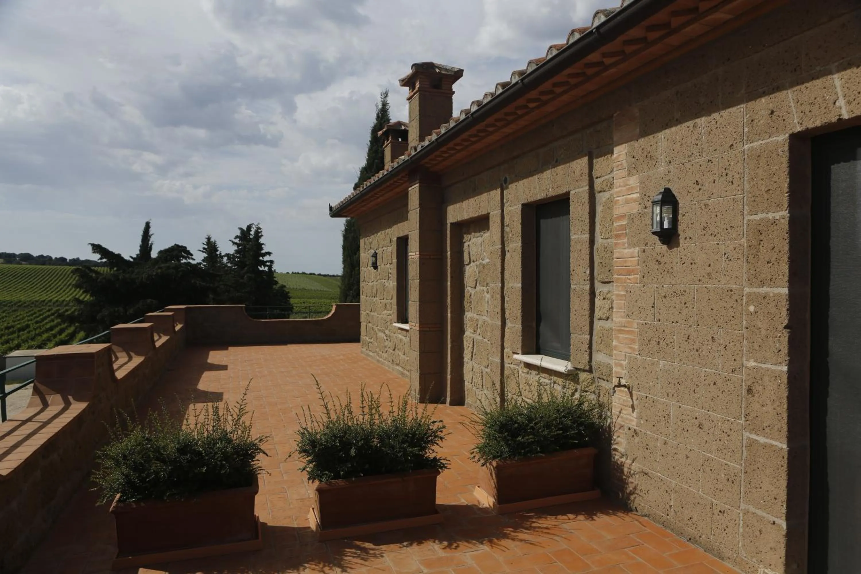 Balcony/Terrace in Agriturismo Poggio Al Tufo