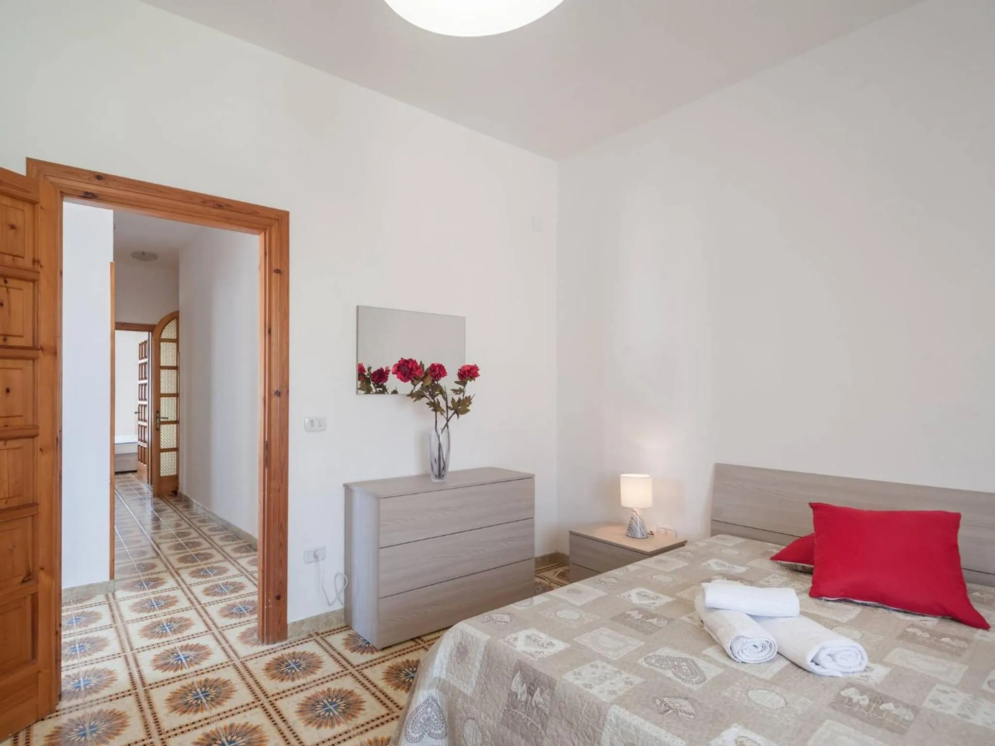 Bedroom in Elegant Apartment With Sea View In Otranto, Wifi, Air Conditioning And Parking