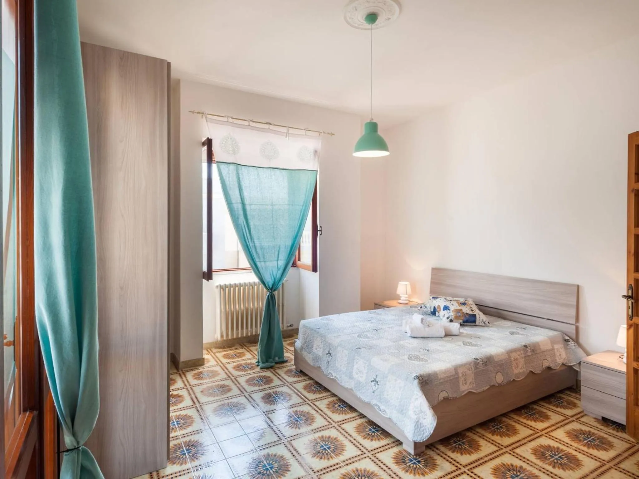 Bedroom in Elegant Apartment With Sea View In Otranto, Wifi, Air Conditioning And Parking