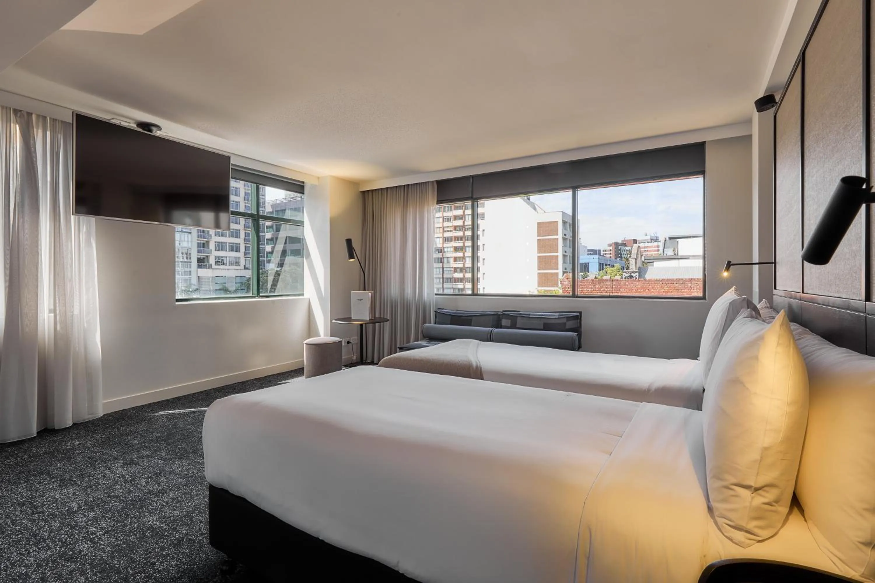 Bedroom, Bed in Lancemore Crossley St. Melbourne