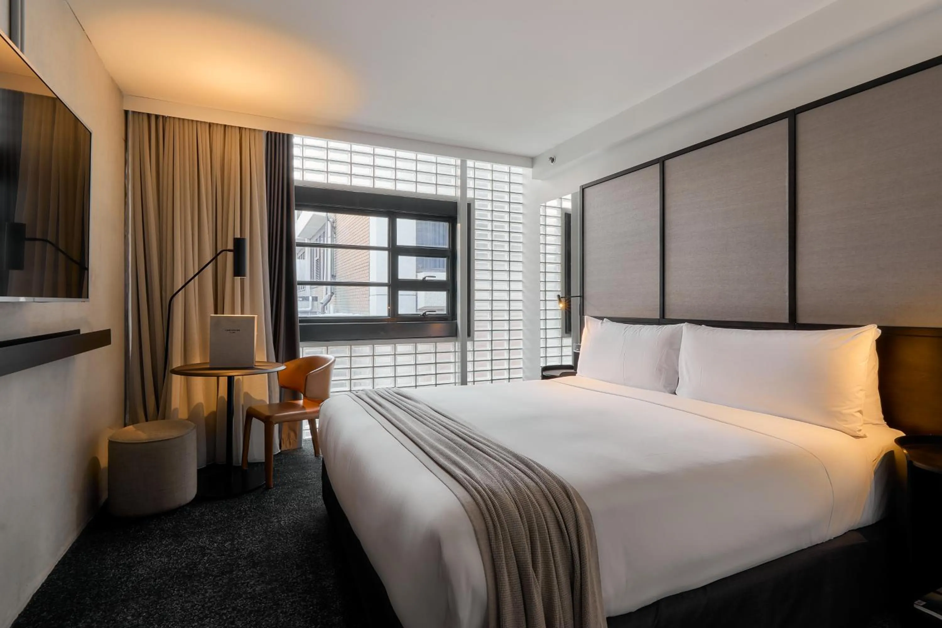 Bedroom, Bed in Lancemore Crossley St. Melbourne