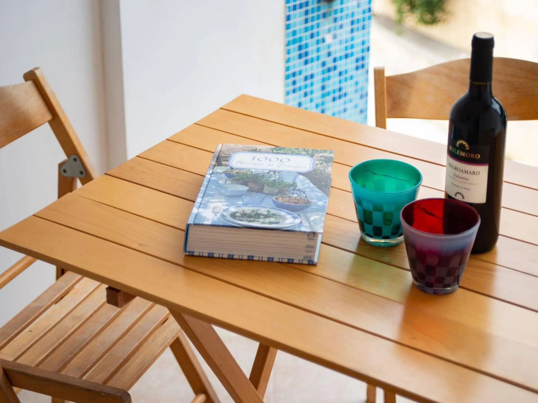 Balcony/Terrace in Bright Apartment asia Near The Beach In Otranto