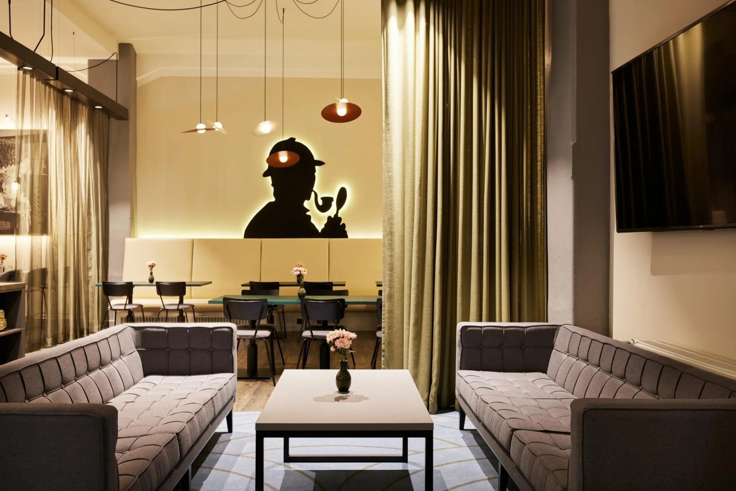 Lounge or bar in Gästeresidenz Pelikan Viertel Hannover