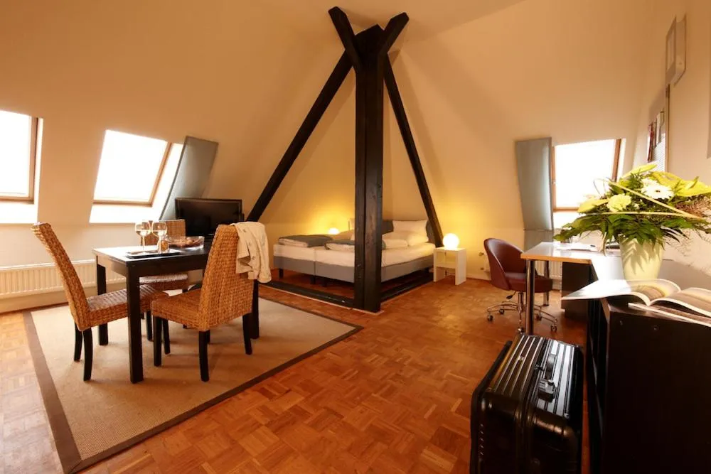 Bed in Gästeresidenz Pelikan Viertel Hannover