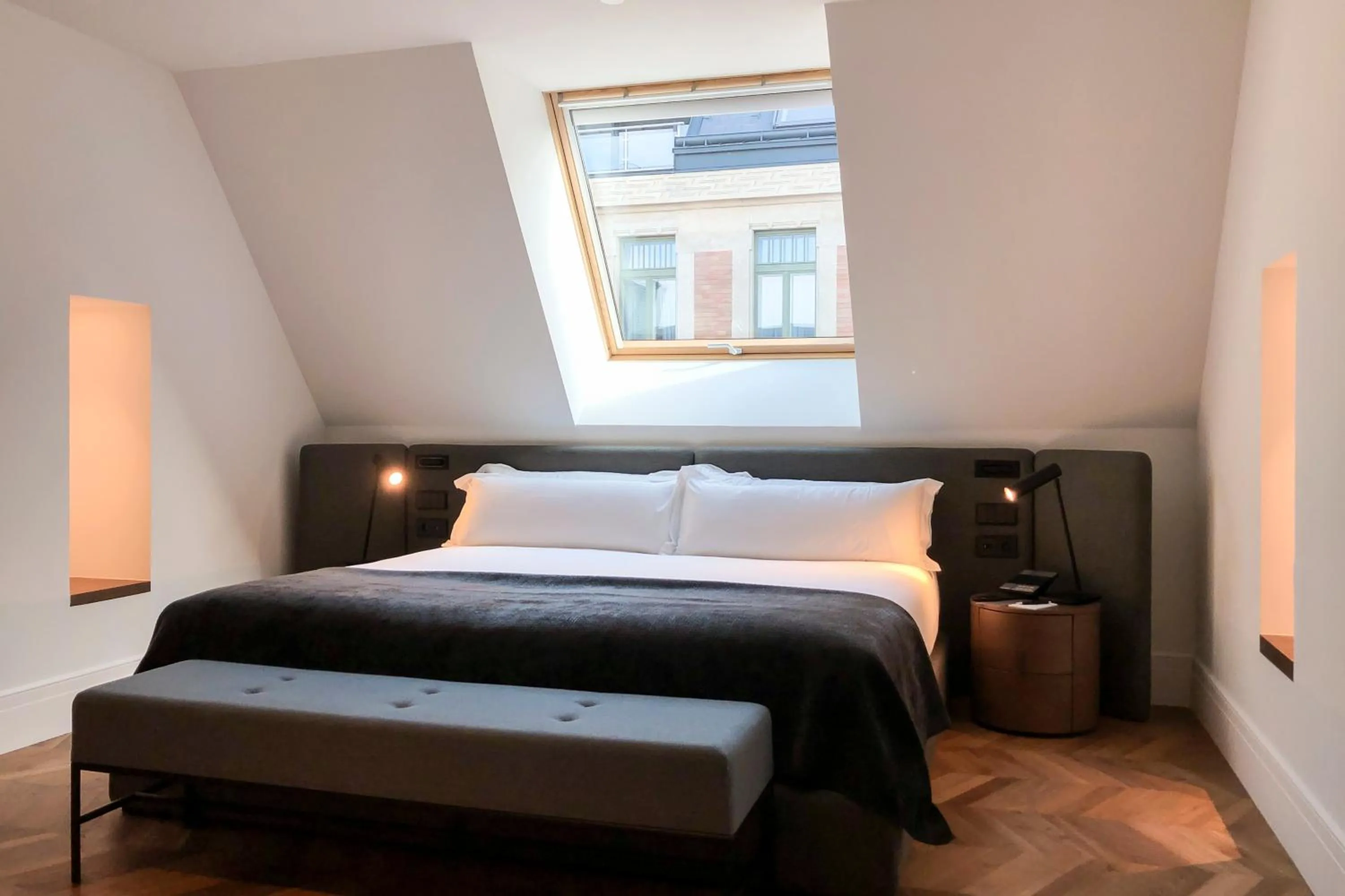 Bedroom, Bed in Kozmo Hotel Suites & Spa - Small Luxury Hotels of the World