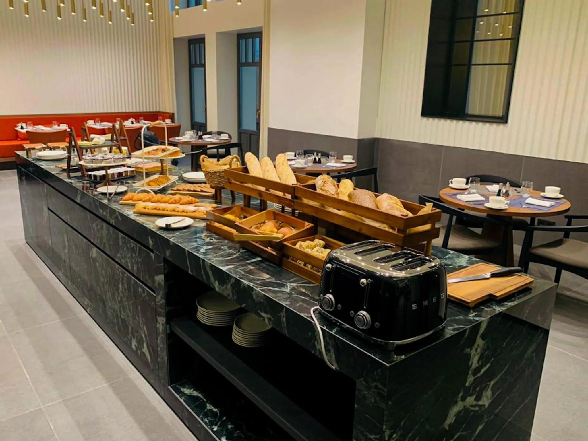 Buffet breakfast in Kozmo Hotel Suites & Spa - Small Luxury Hotels of the World
