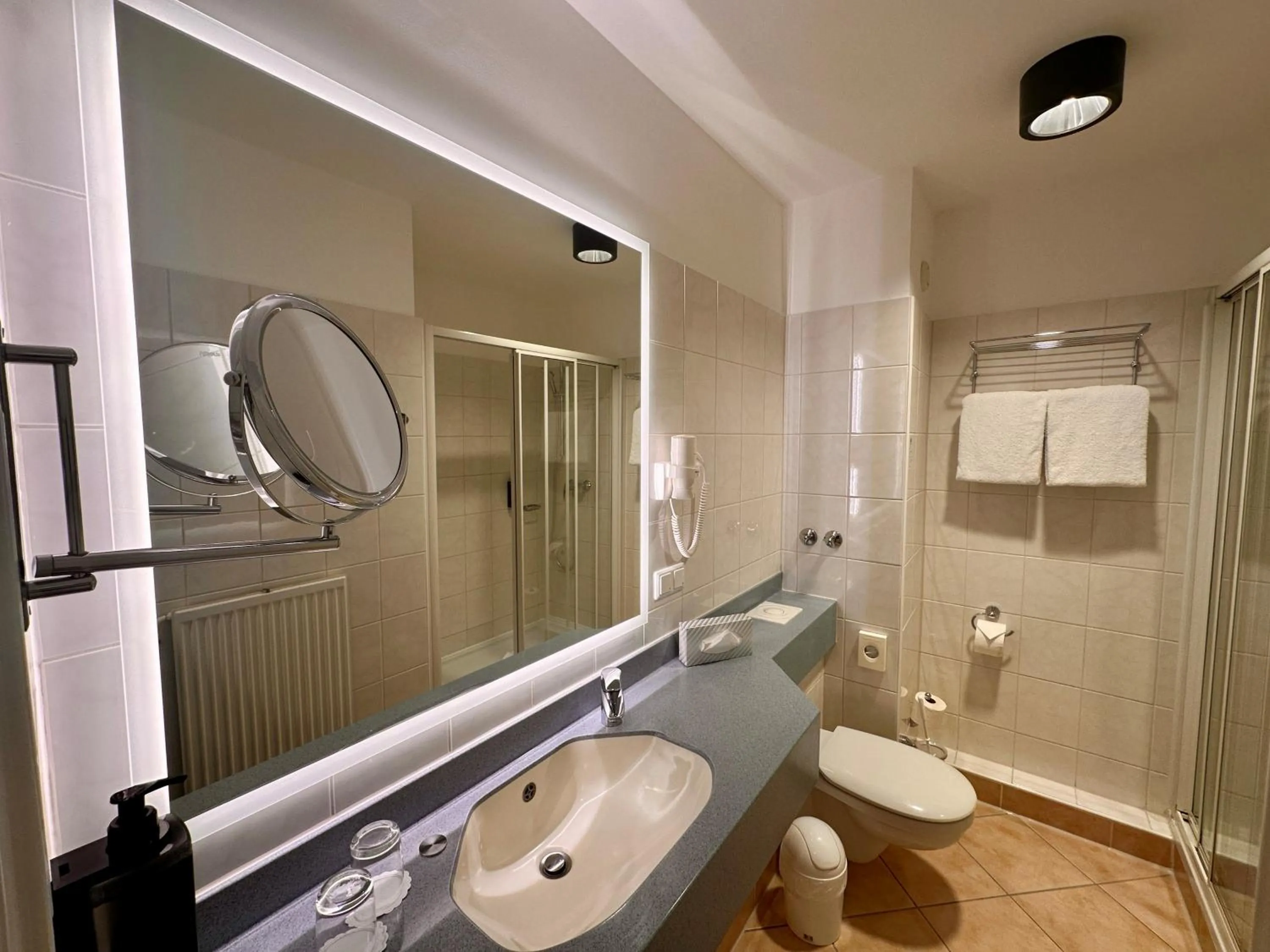 Shower in Apartment-Hotel Hamburg Mitte