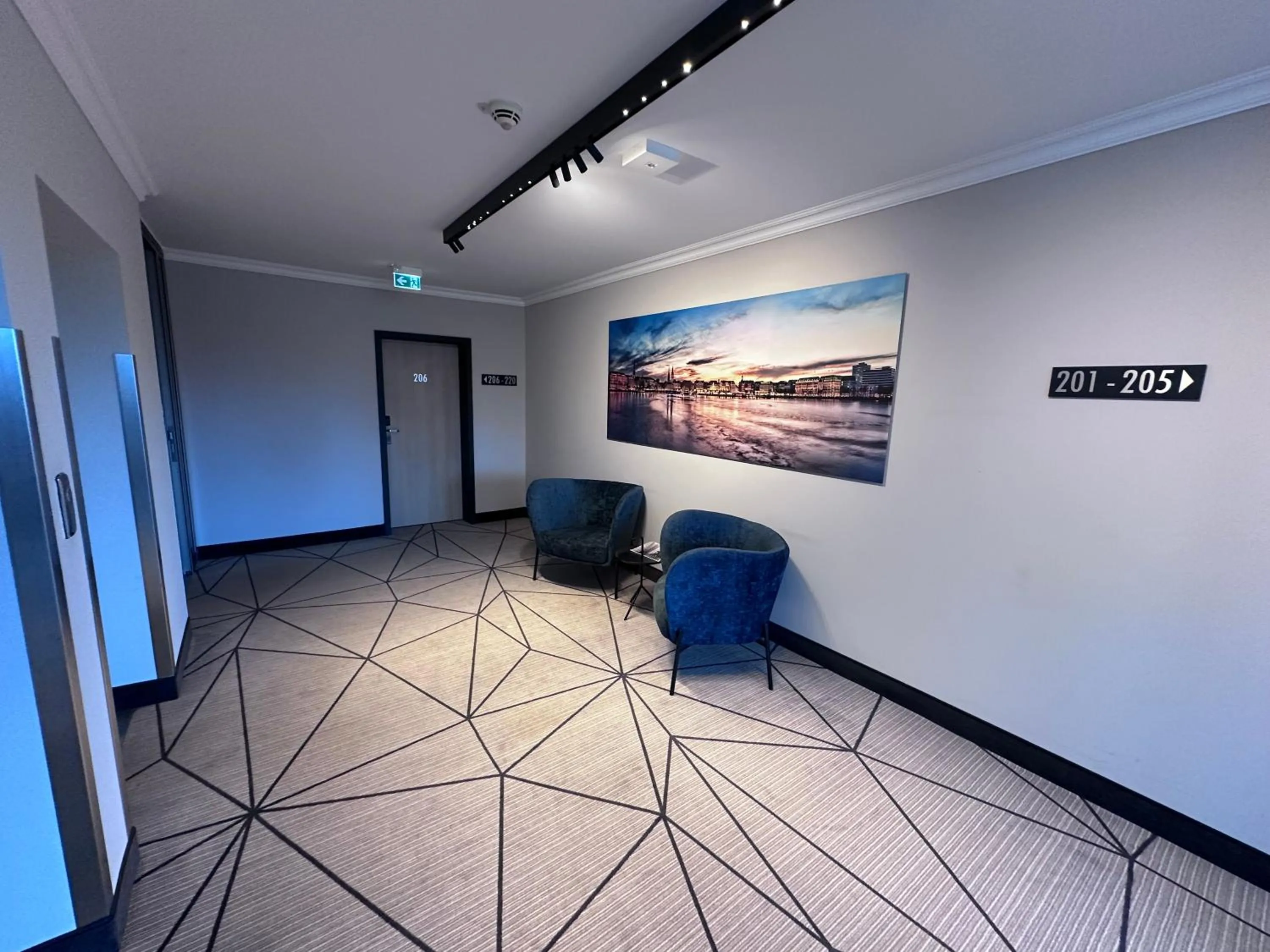 Seating area in Apartment-Hotel Hamburg Mitte