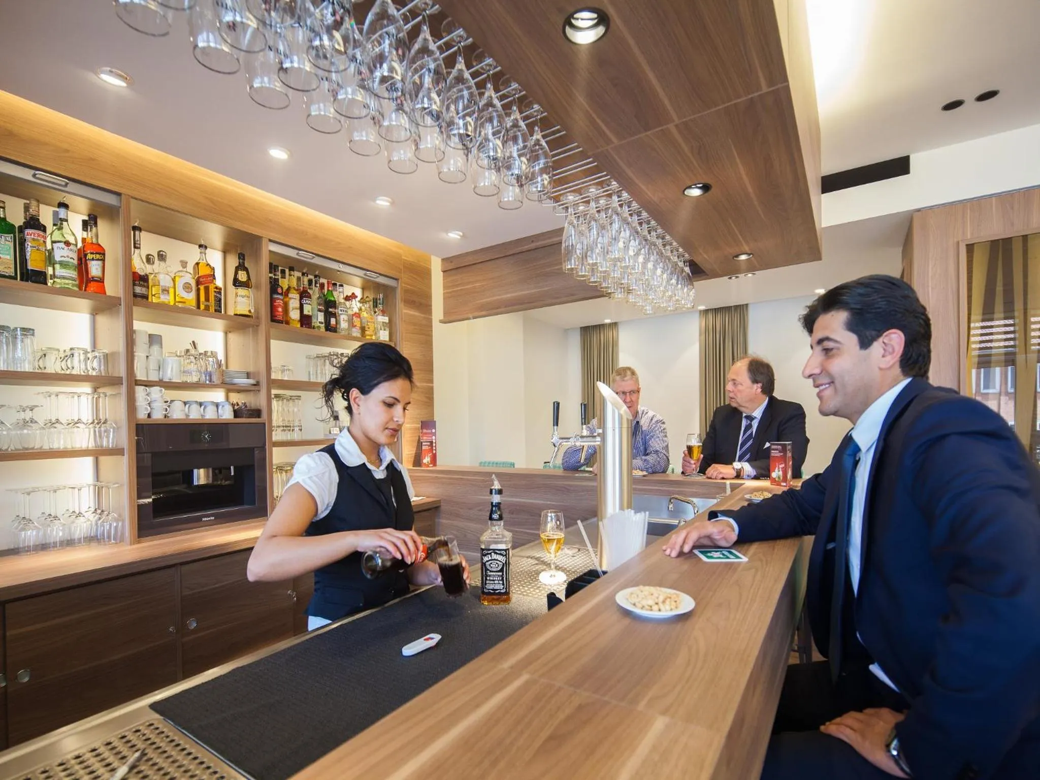 Lounge or bar in Apartment-Hotel Hamburg Mitte