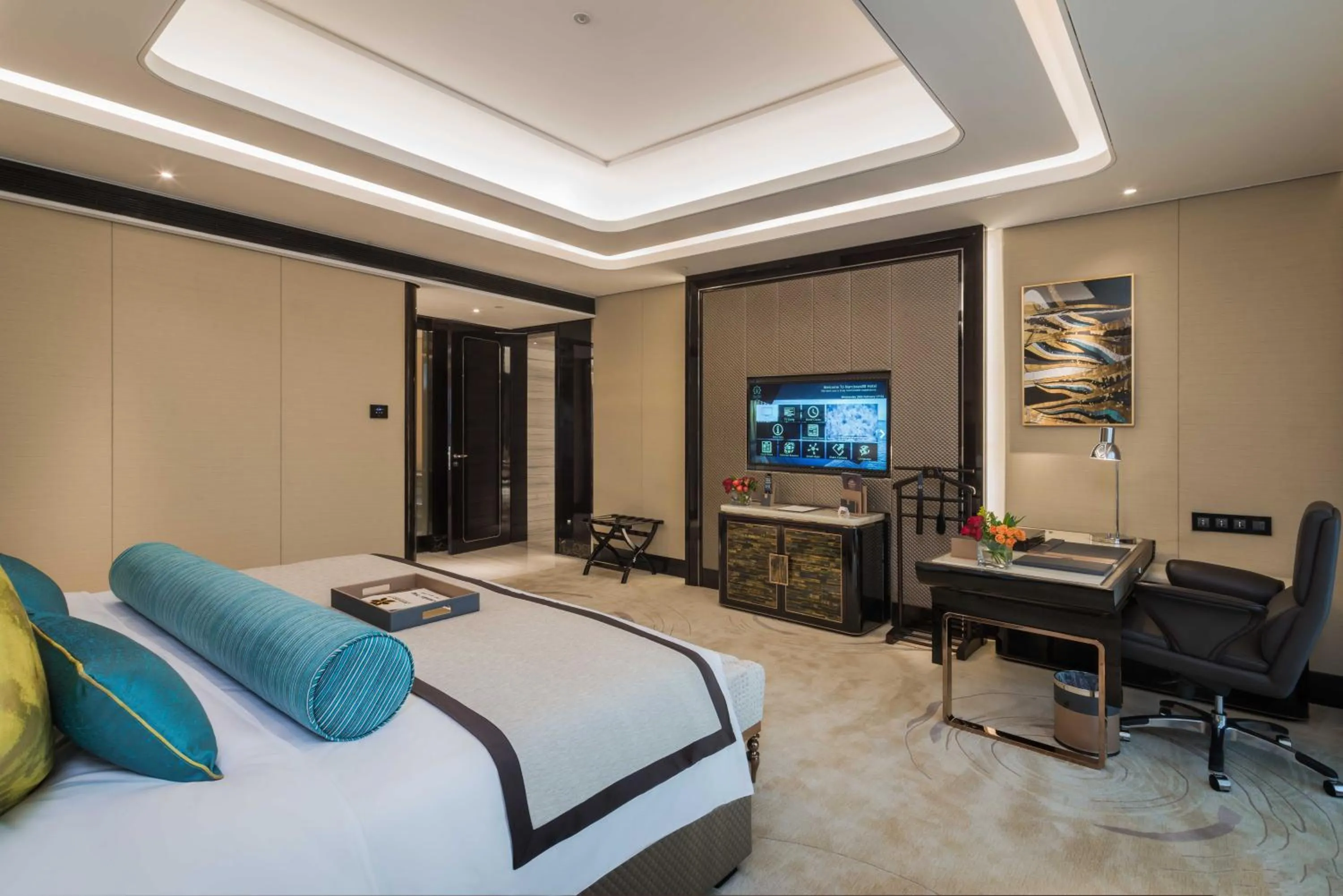 Bed in Narcissus Al Hamra Hotel Jeddah