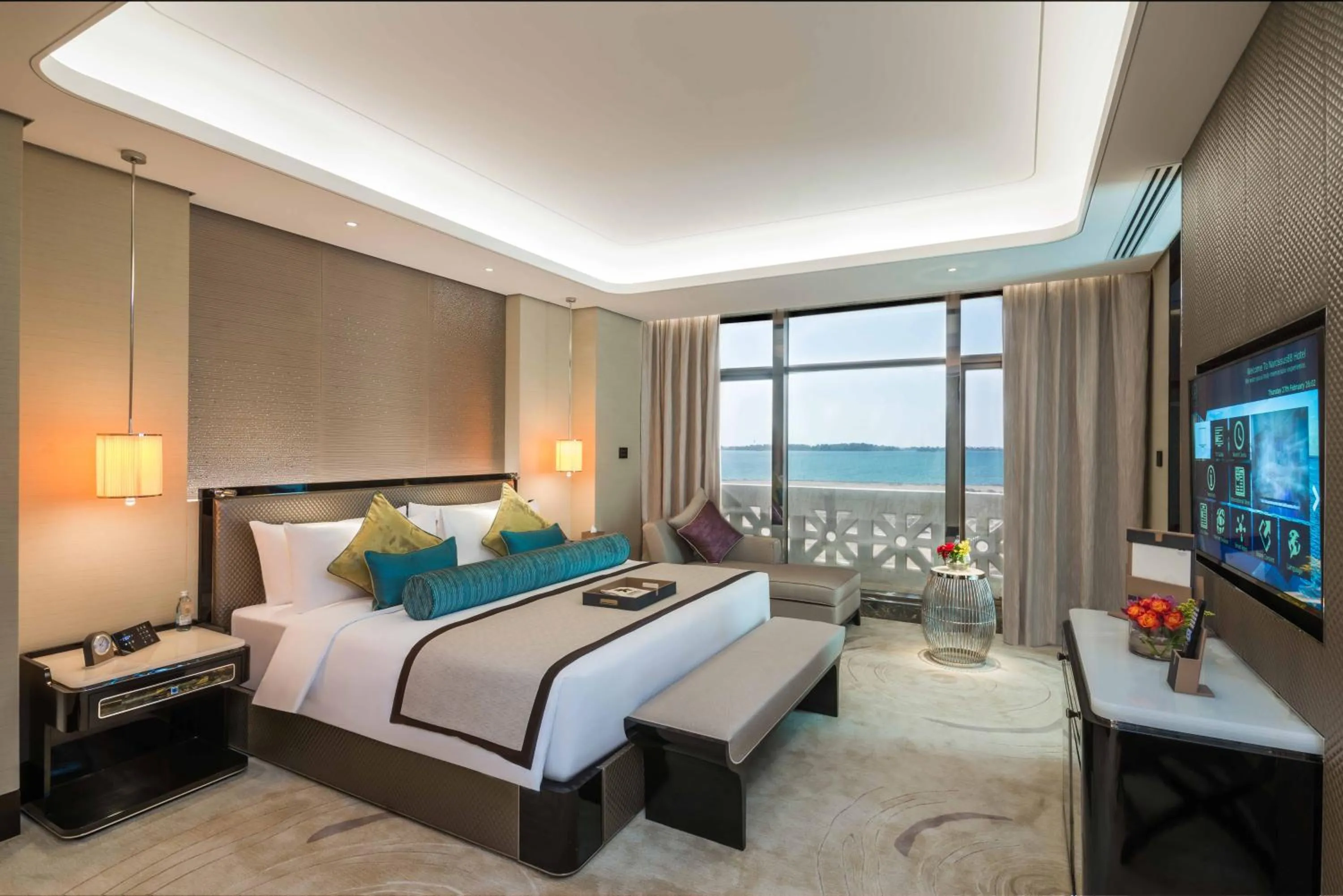Bed in Narcissus Al Hamra Hotel Jeddah
