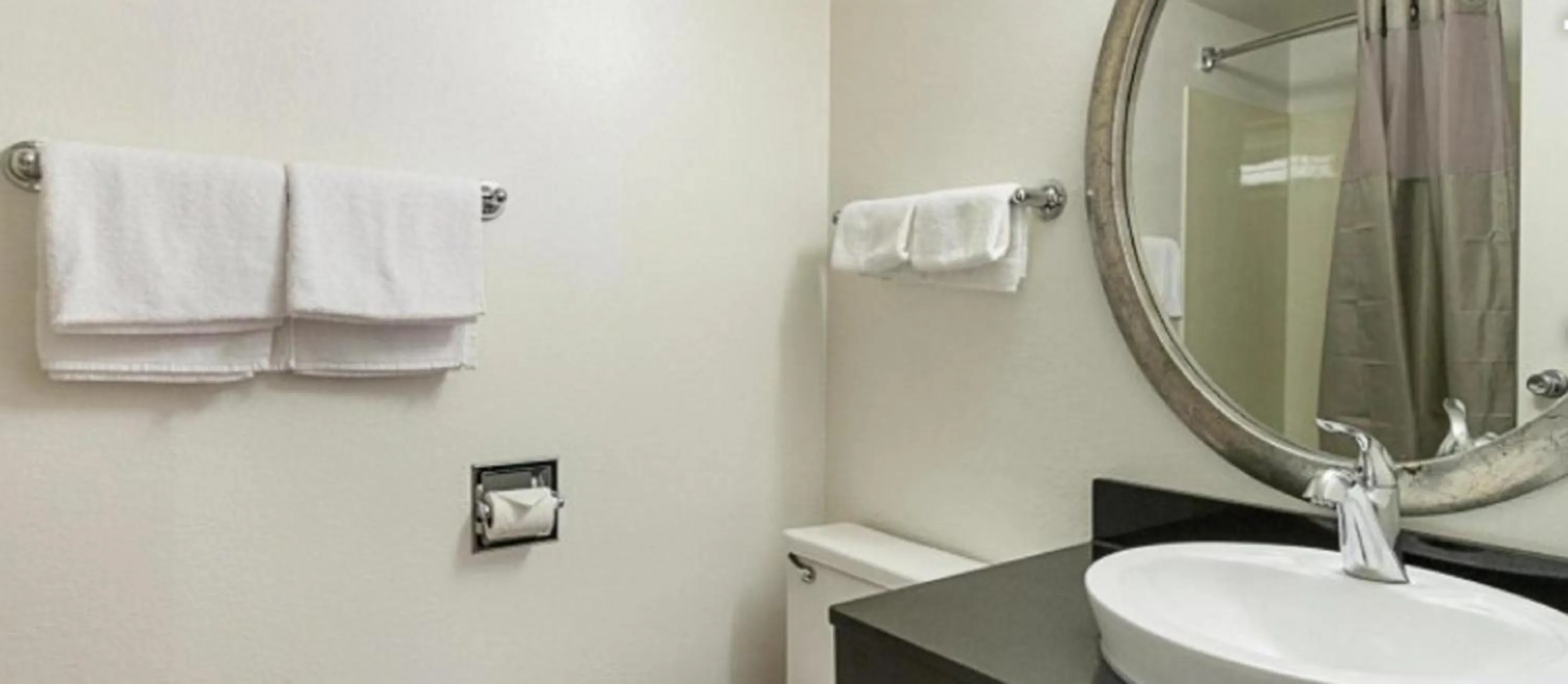 Bathroom in Studio 6 Wichita, KS - Airport