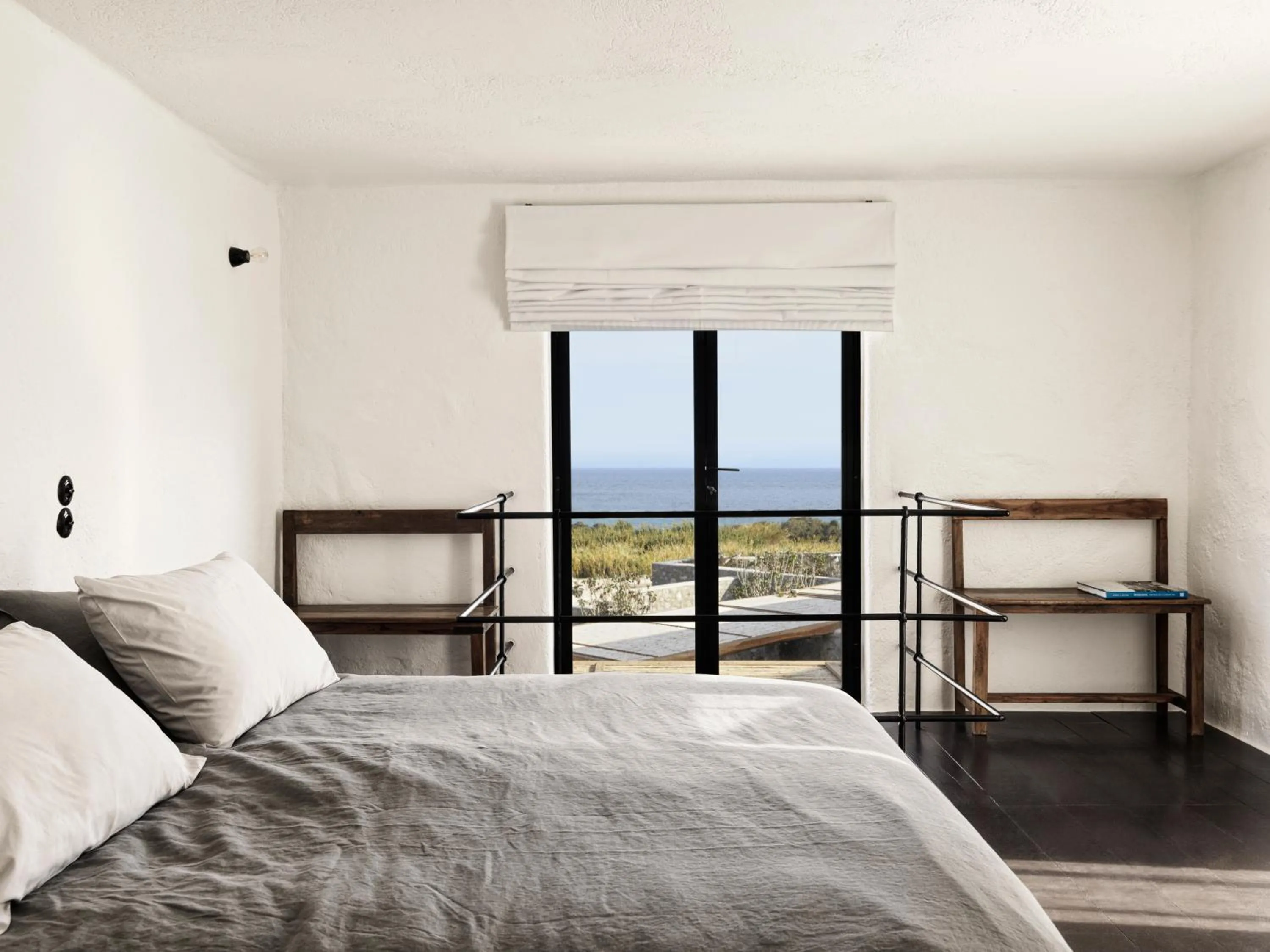Bedroom, Bed in Nomad Mykonos - Small Luxury Hotels of the World