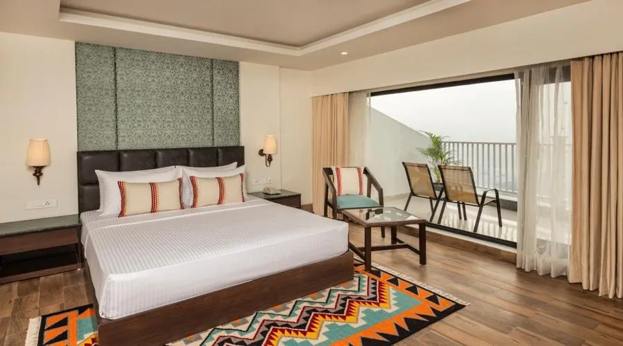 Bed in Lemon Tree Premier, Rishikesh