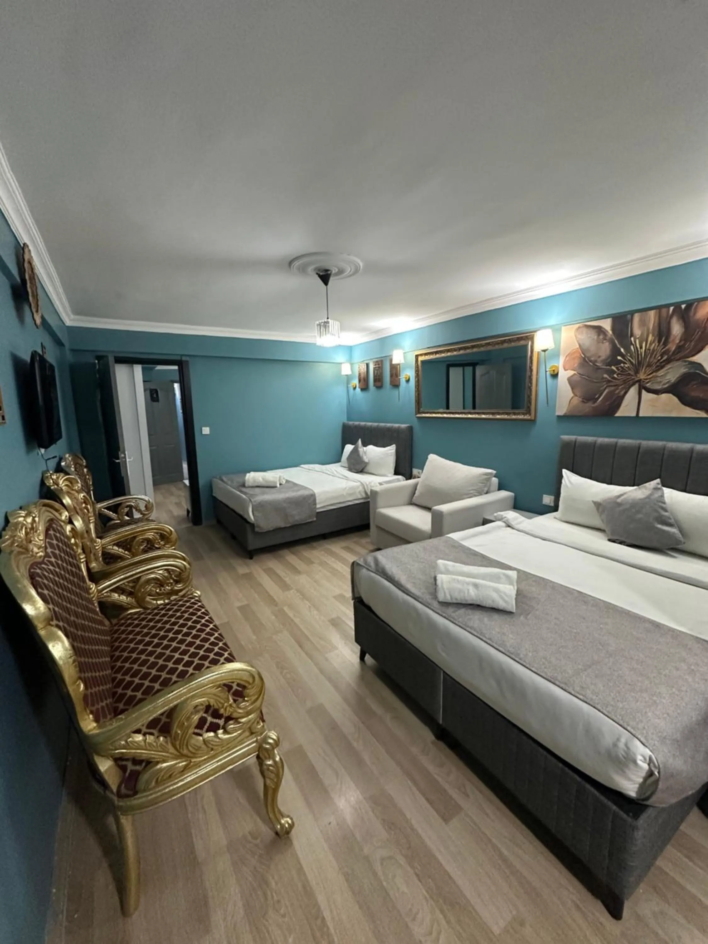 Bed in Ada Apart Hotel