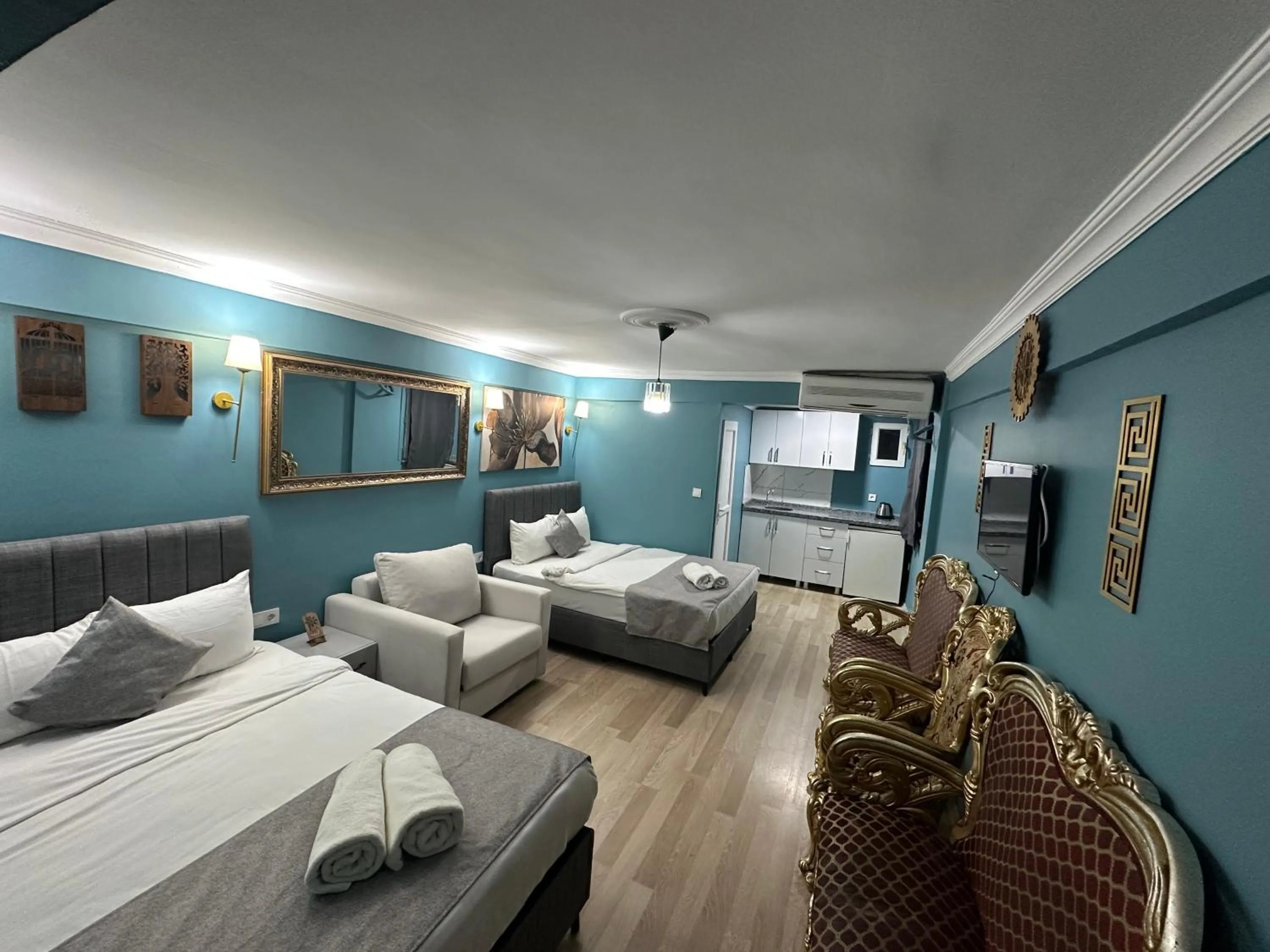 Bed in Ada Apart Hotel