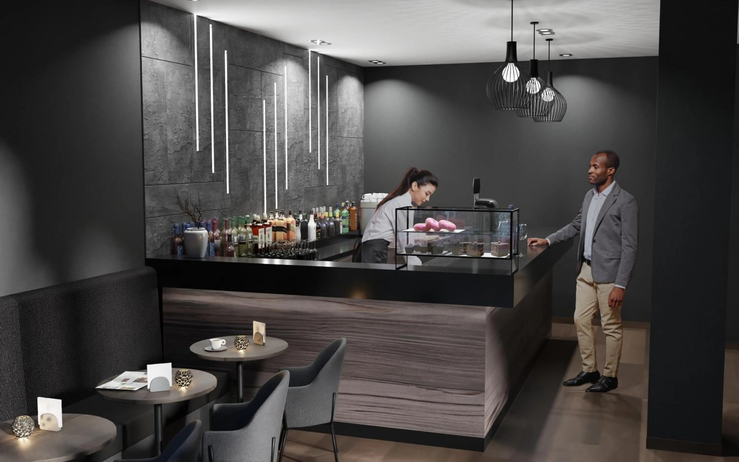 Lounge or bar in THE SCOTTY Hotel Hamburg