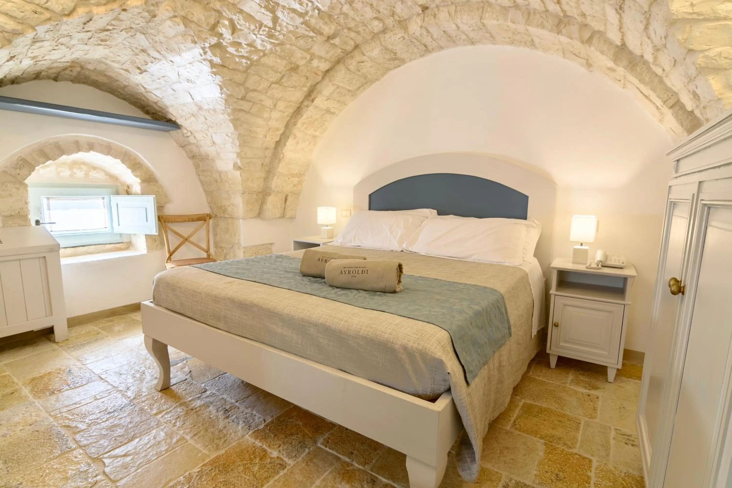 Bed in Masseria Ayroldi