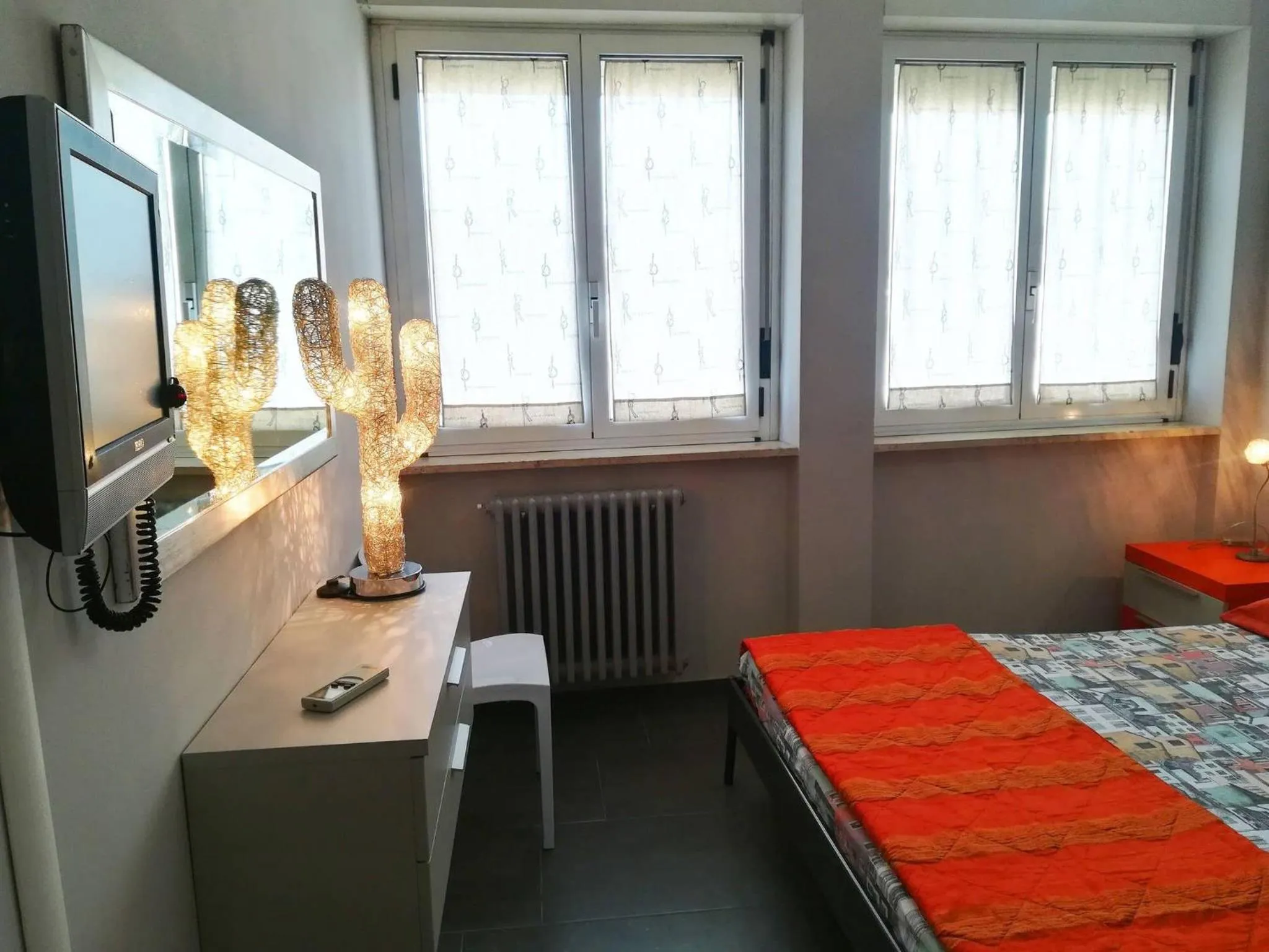 Bedroom in Modern Holiday Apartment With Wi-fi, Air Conditioning And Balcony; Pets Allowed