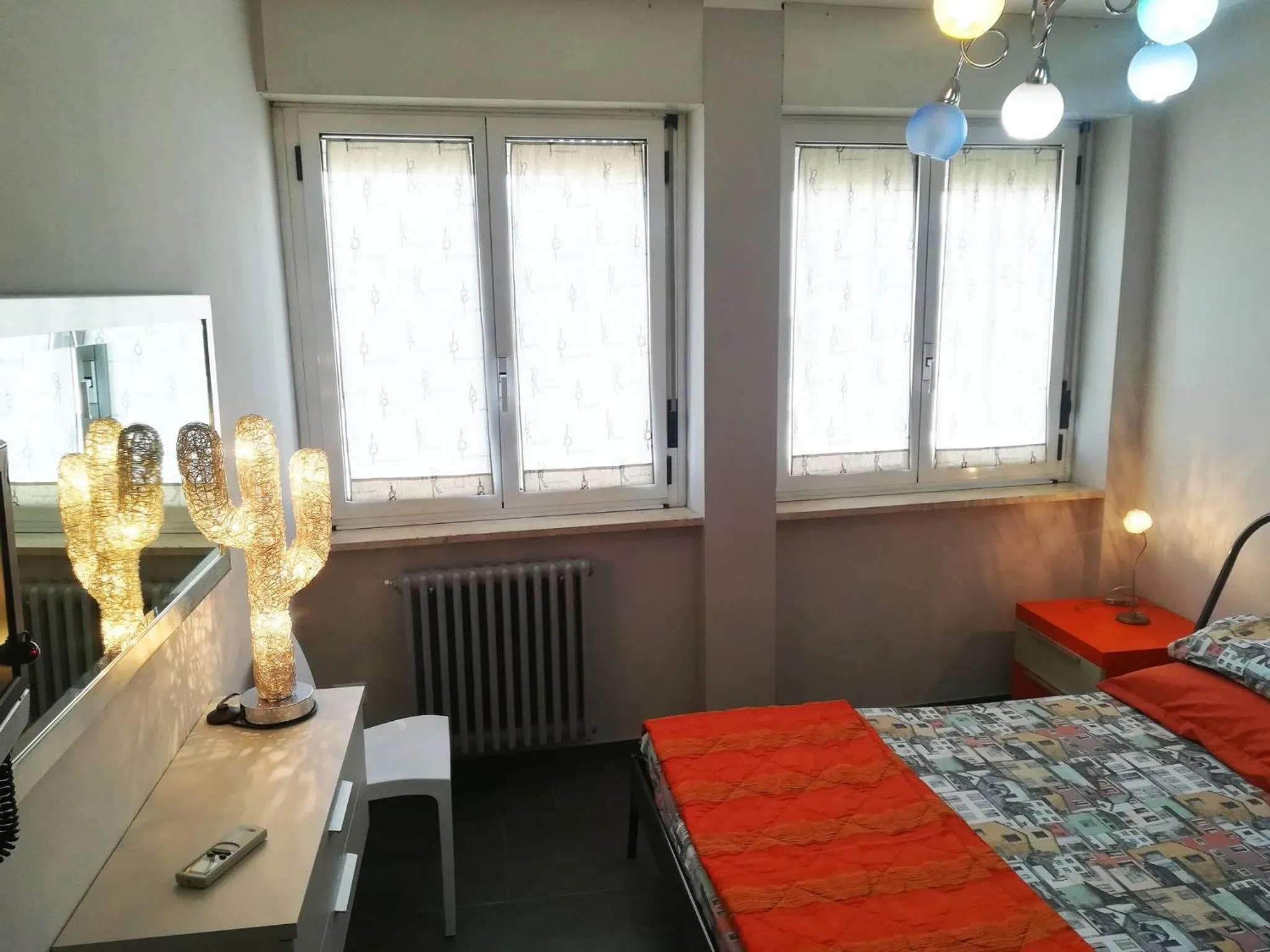 Bedroom in Modern Holiday Apartment With Wi-fi, Air Conditioning And Balcony; Pets Allowed