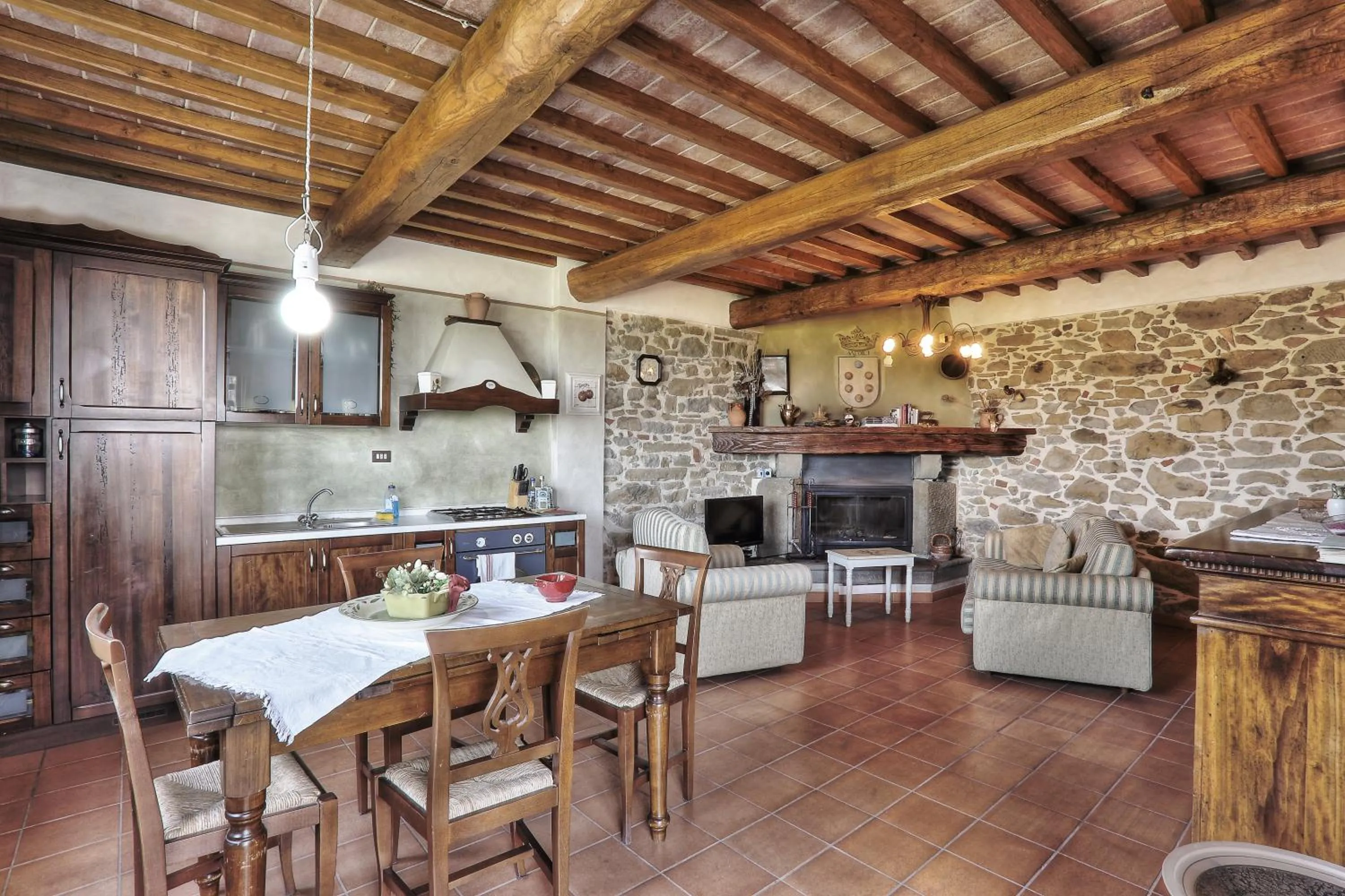 Kitchen or kitchenette in Casa Vacanze La Porta