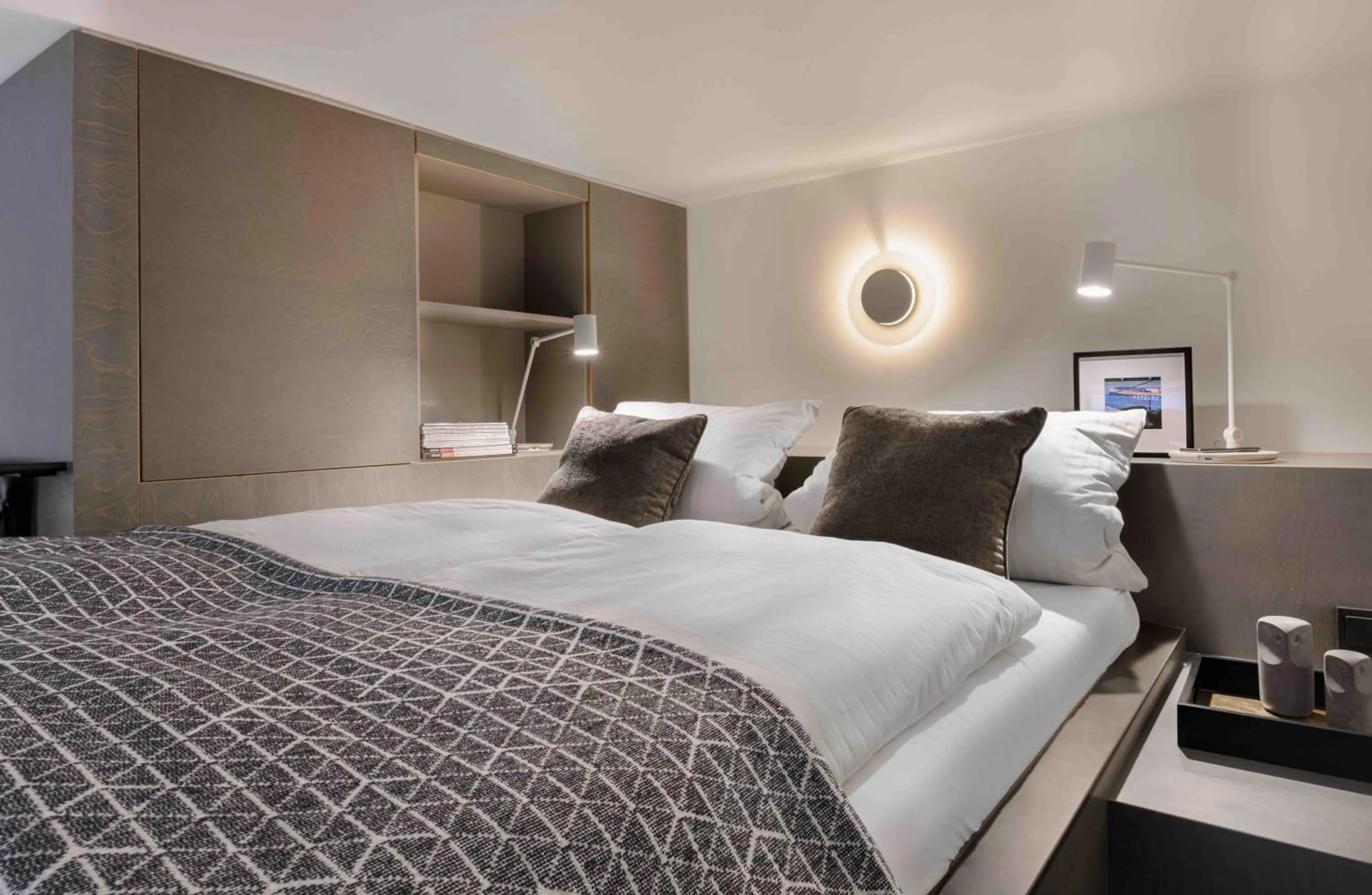 Bed in OBERDECK Studio Apartments - Adults only