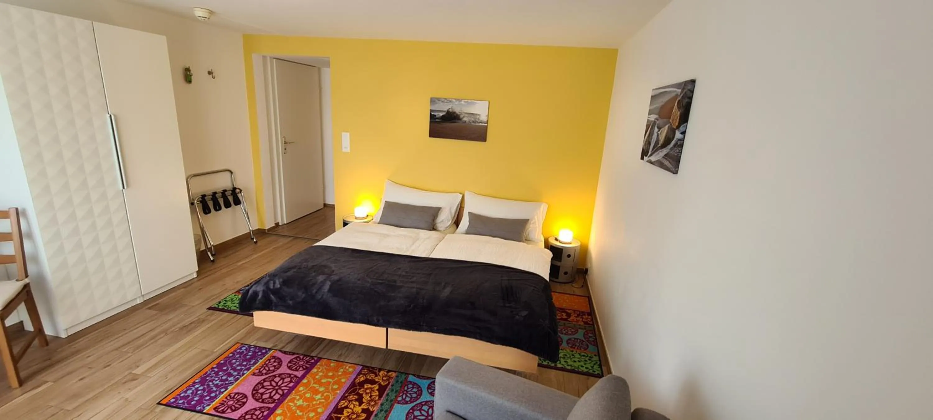 Bed in Hôtel Restaurant Cave Bel-Air