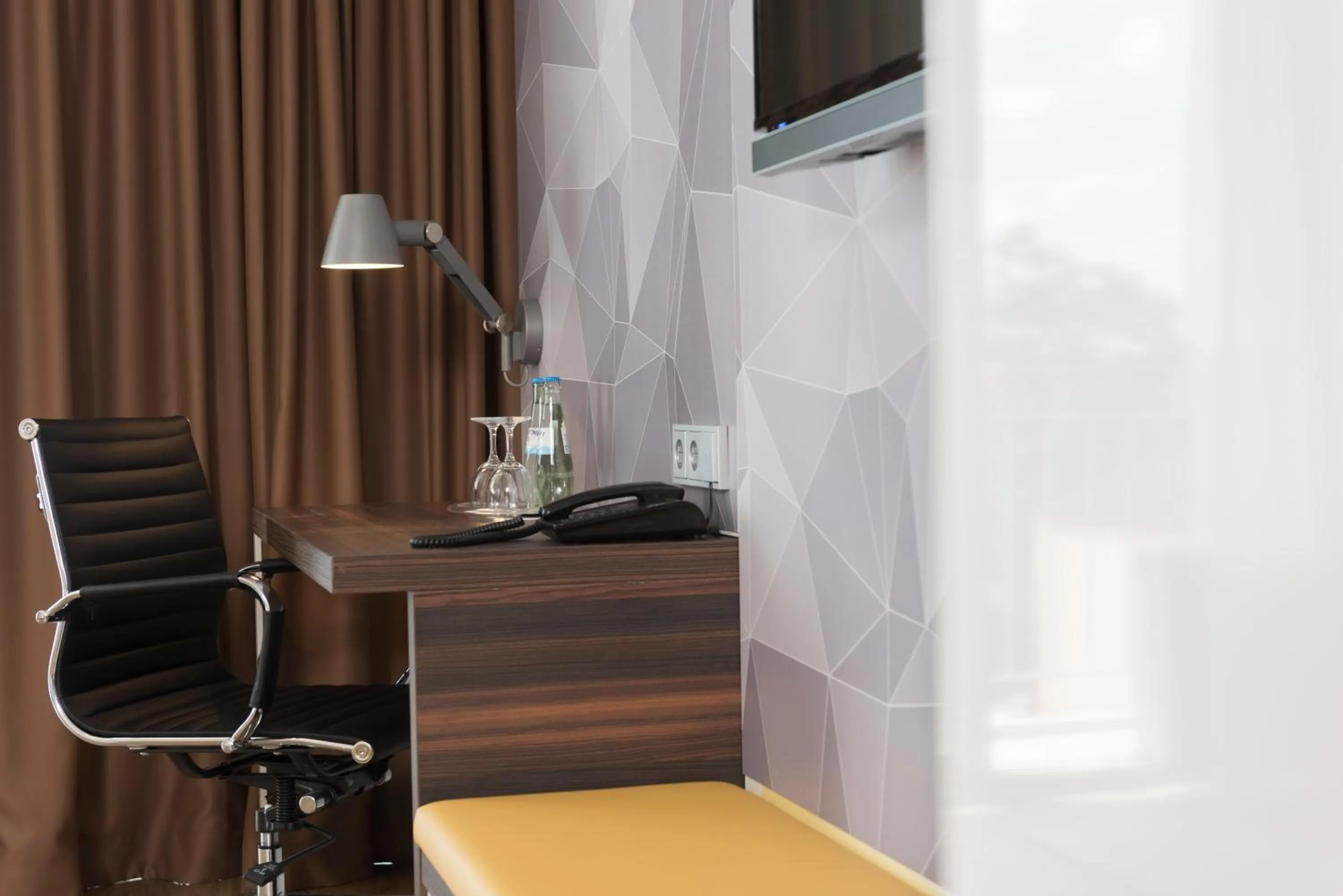 Decorative detail, TV/Entertainment Center in Best Western Hotel Frankfurt Airport Neu-Isenburg