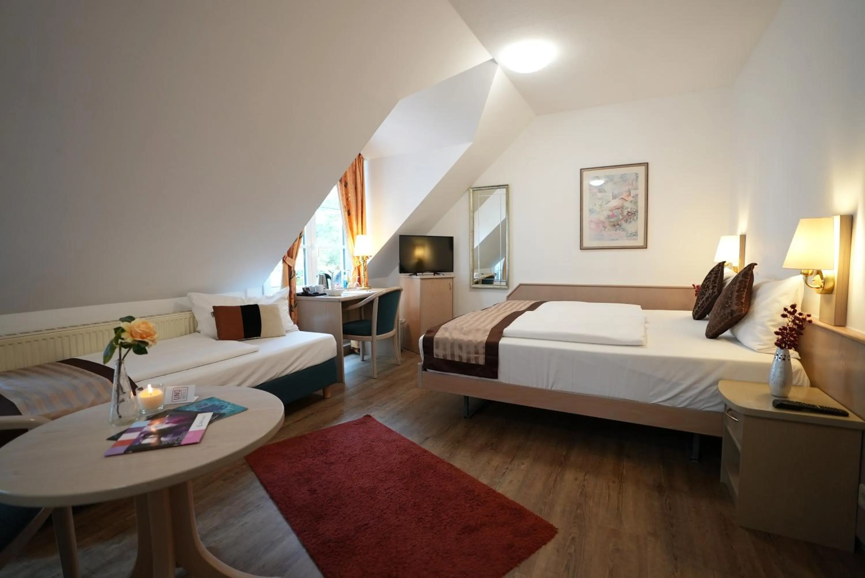 Bed in UNO Hotel Posthof Saarlouis