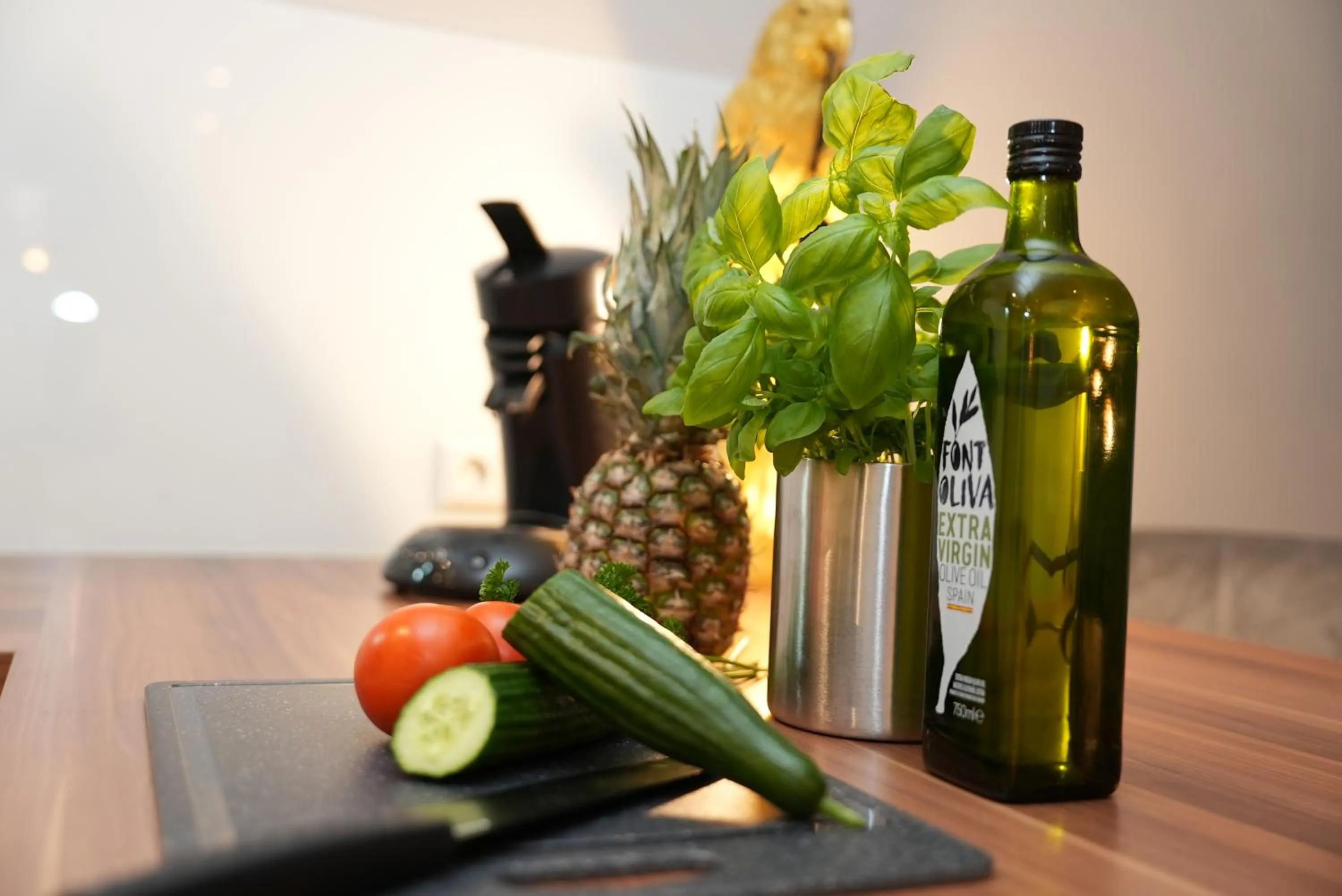 Kitchen or kitchenette in UNO Hotel Posthof Saarlouis