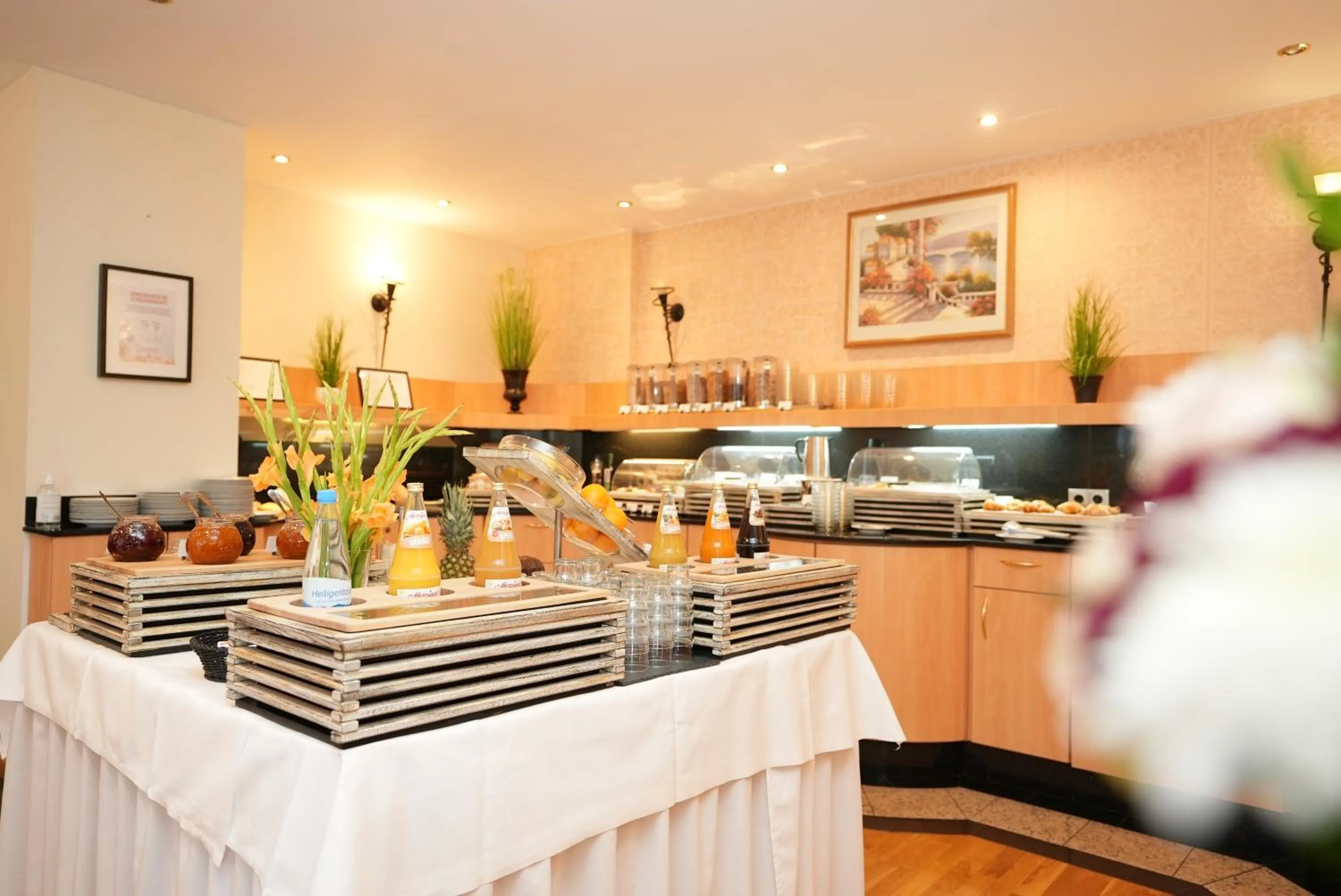 Food and drinks in UNO Hotel Posthof Saarlouis