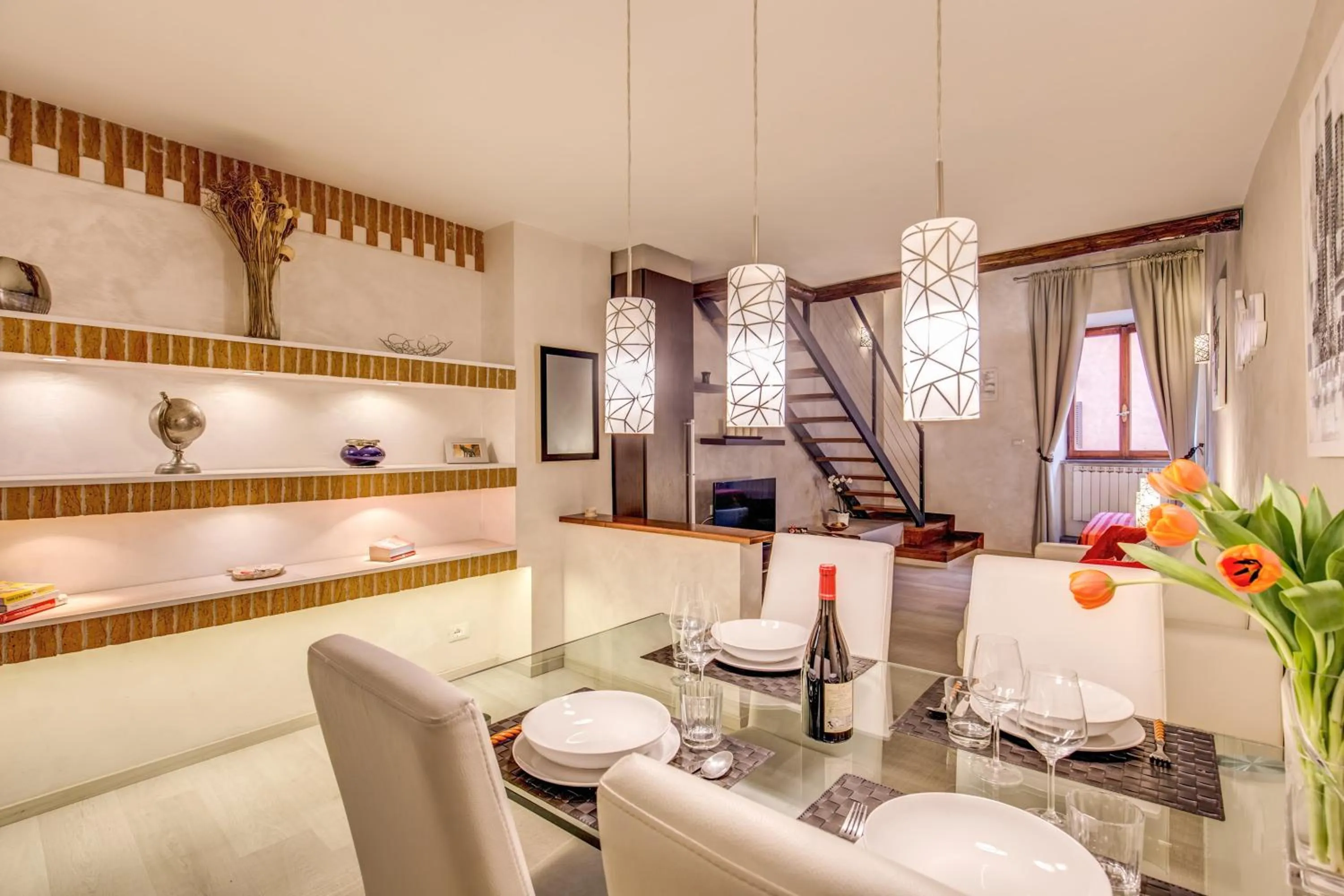 Living room in Tritone Top House