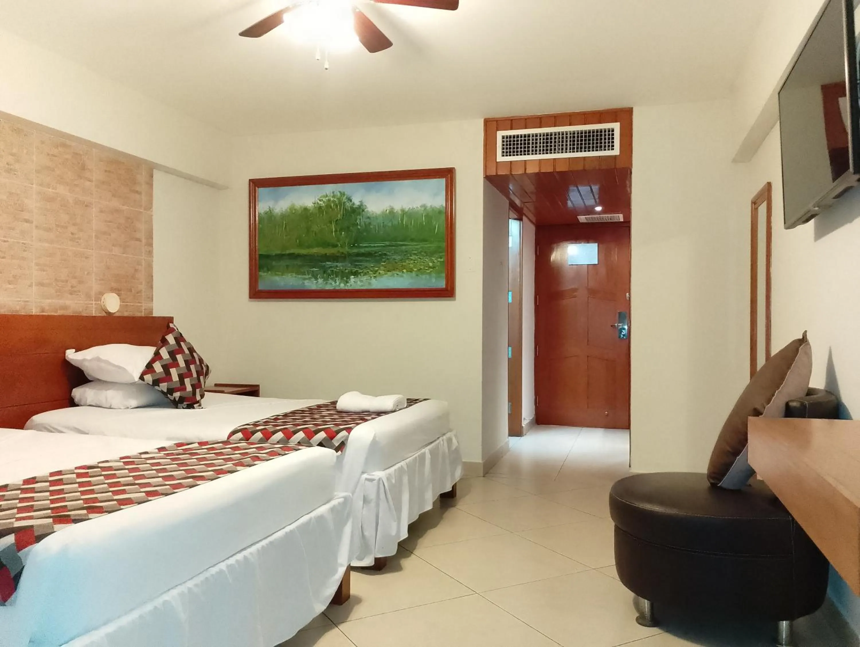 Bed in Samiria Jungle Hotel