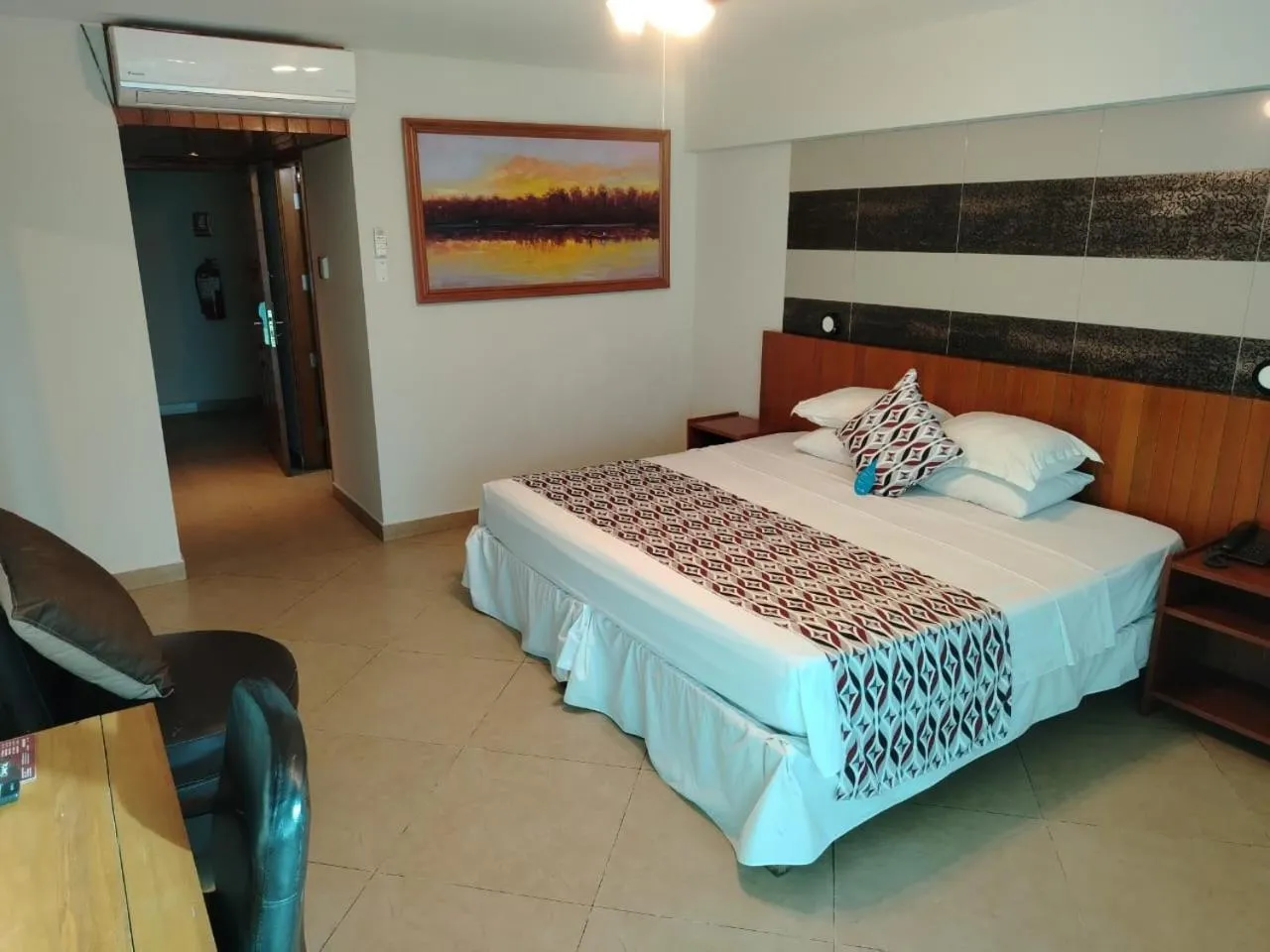 Bed in Samiria Jungle Hotel