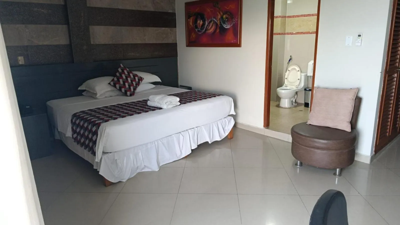 Bed in Samiria Jungle Hotel