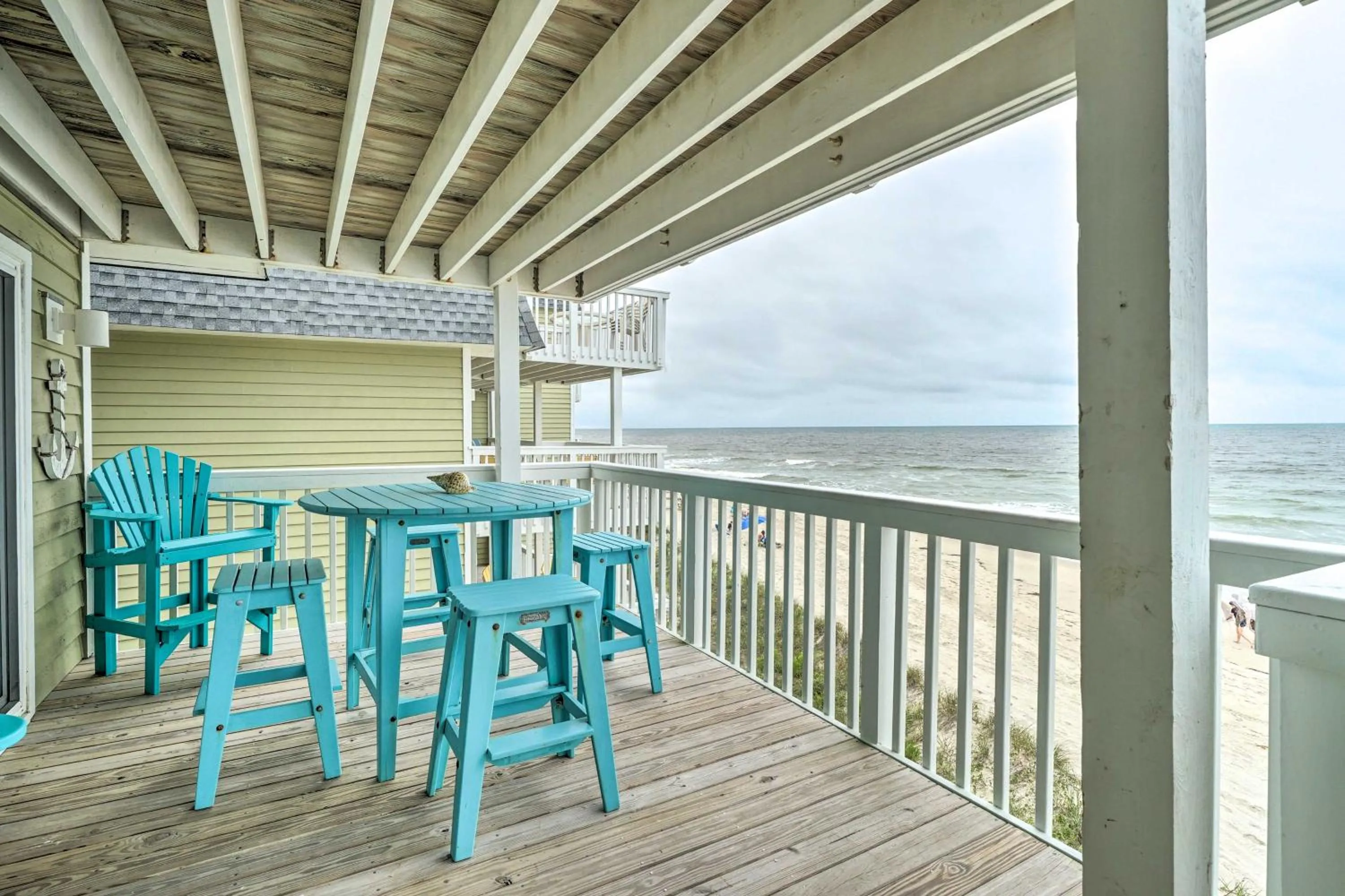 Ocean Dunes Kure Beach Condo with Balcony and Pool